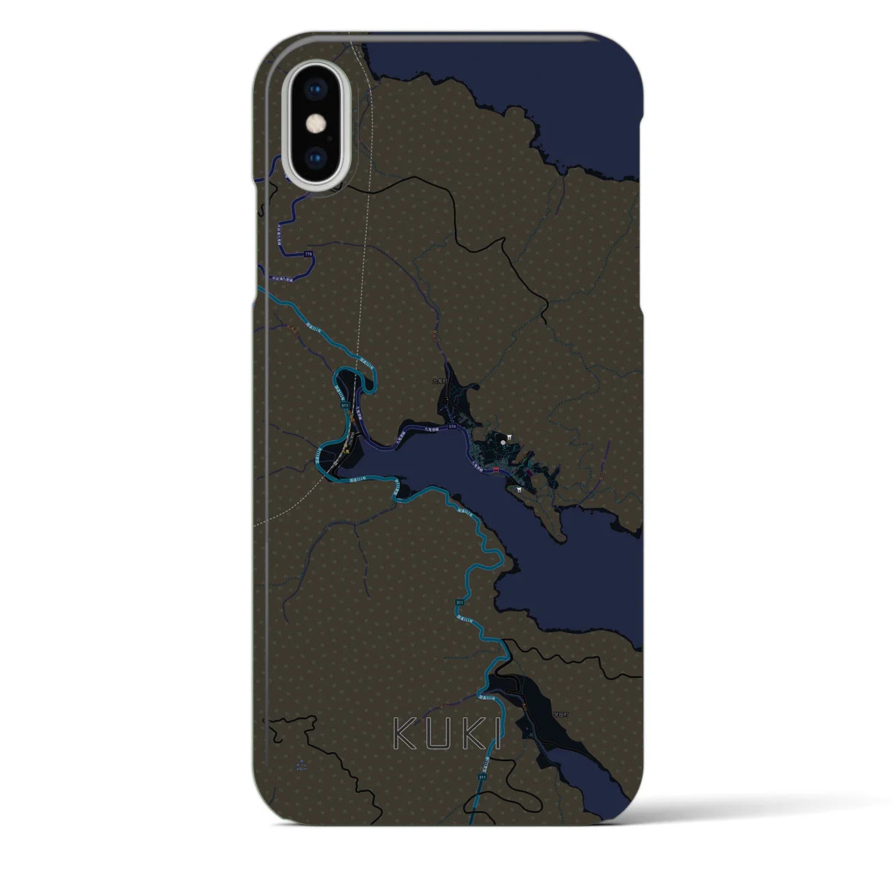 【九鬼(三重県)】地図柄iPhoneケース(バックカバータイプ)