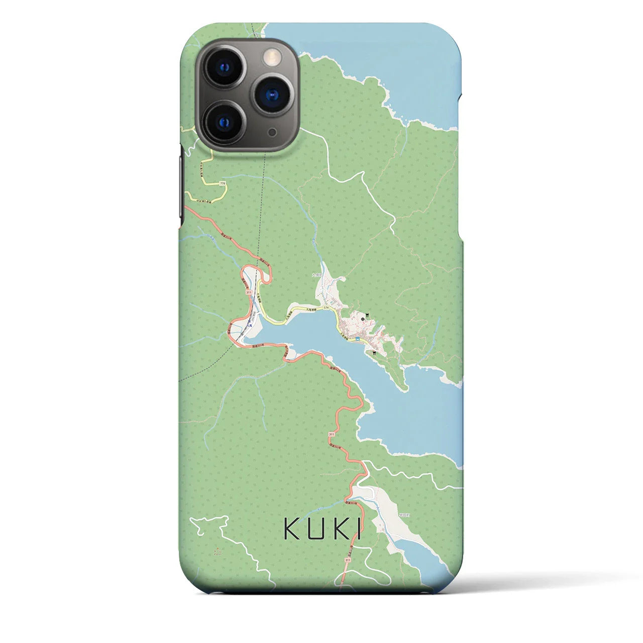 【九鬼(三重県)】地図柄iPhoneケース(バックカバータイプ)