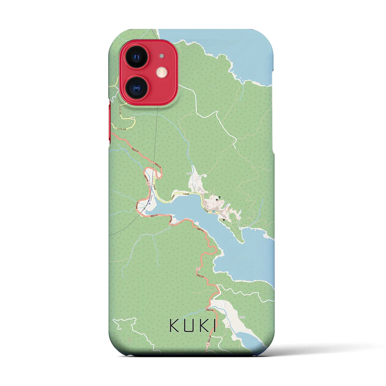 【九鬼(三重県)】地図柄iPhoneケース(バックカバータイプ)