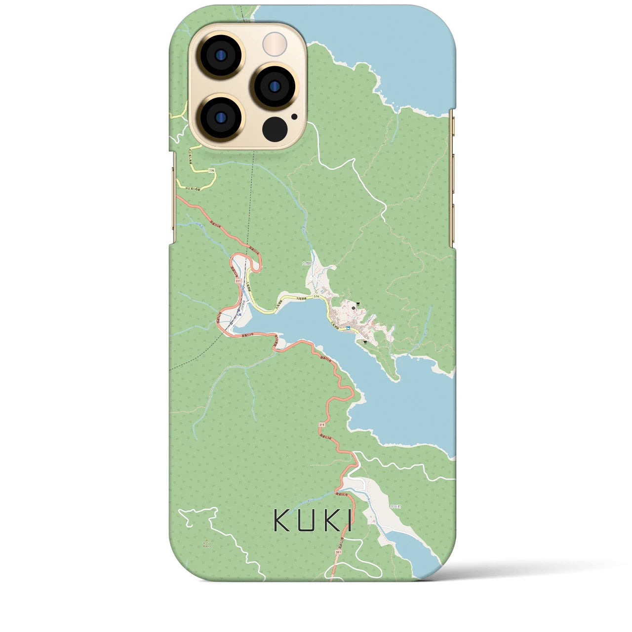 【九鬼(三重県)】地図柄iPhoneケース(バックカバータイプ)