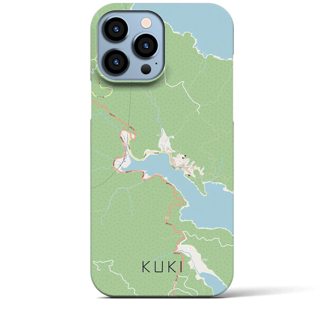 【九鬼(三重県)】地図柄iPhoneケース(バックカバータイプ)