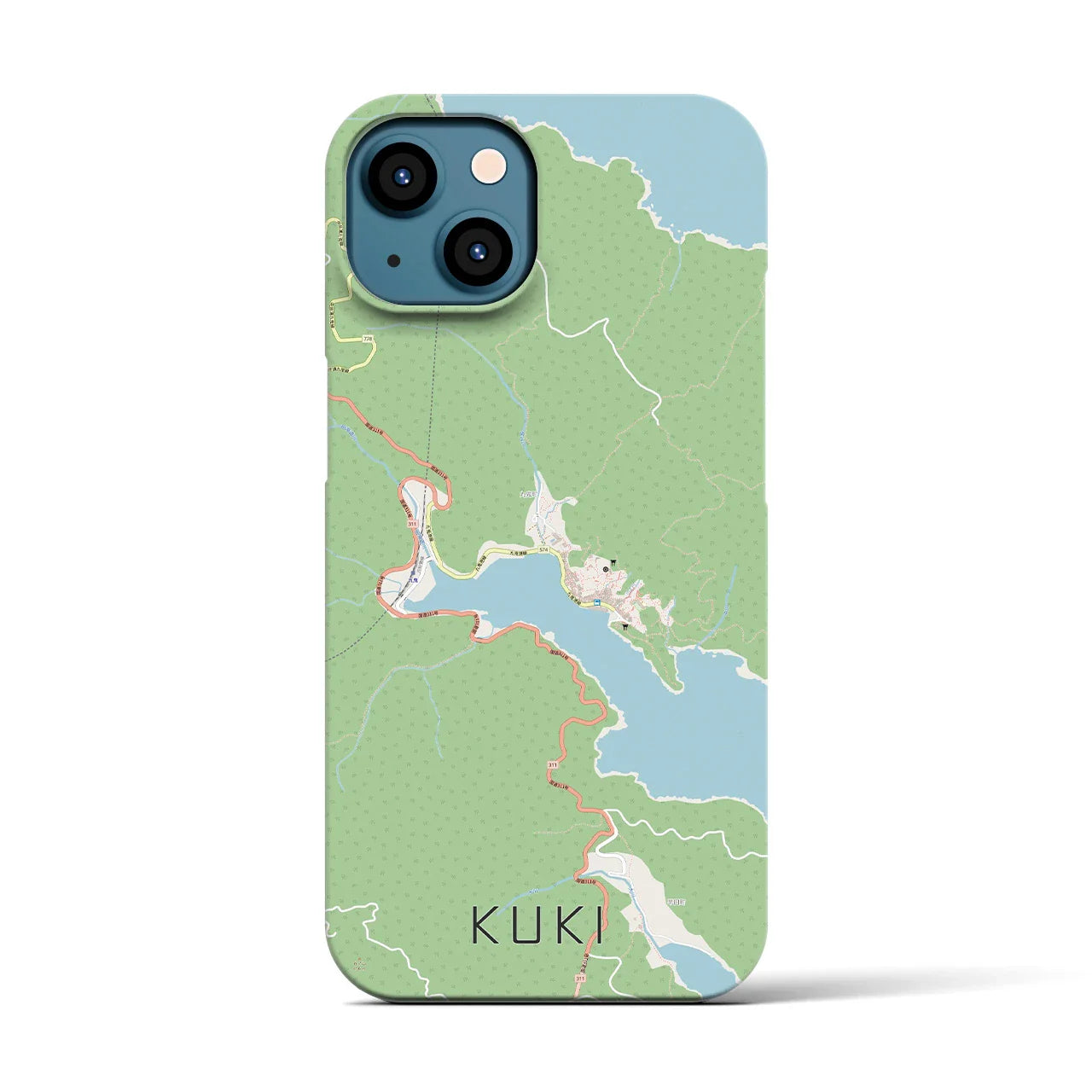 【九鬼(三重県)】地図柄iPhoneケース(バックカバータイプ)