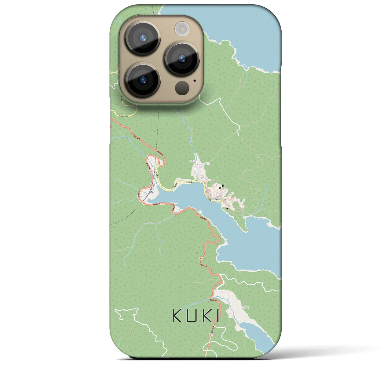 【九鬼(三重県)】地図柄iPhoneケース(バックカバータイプ)