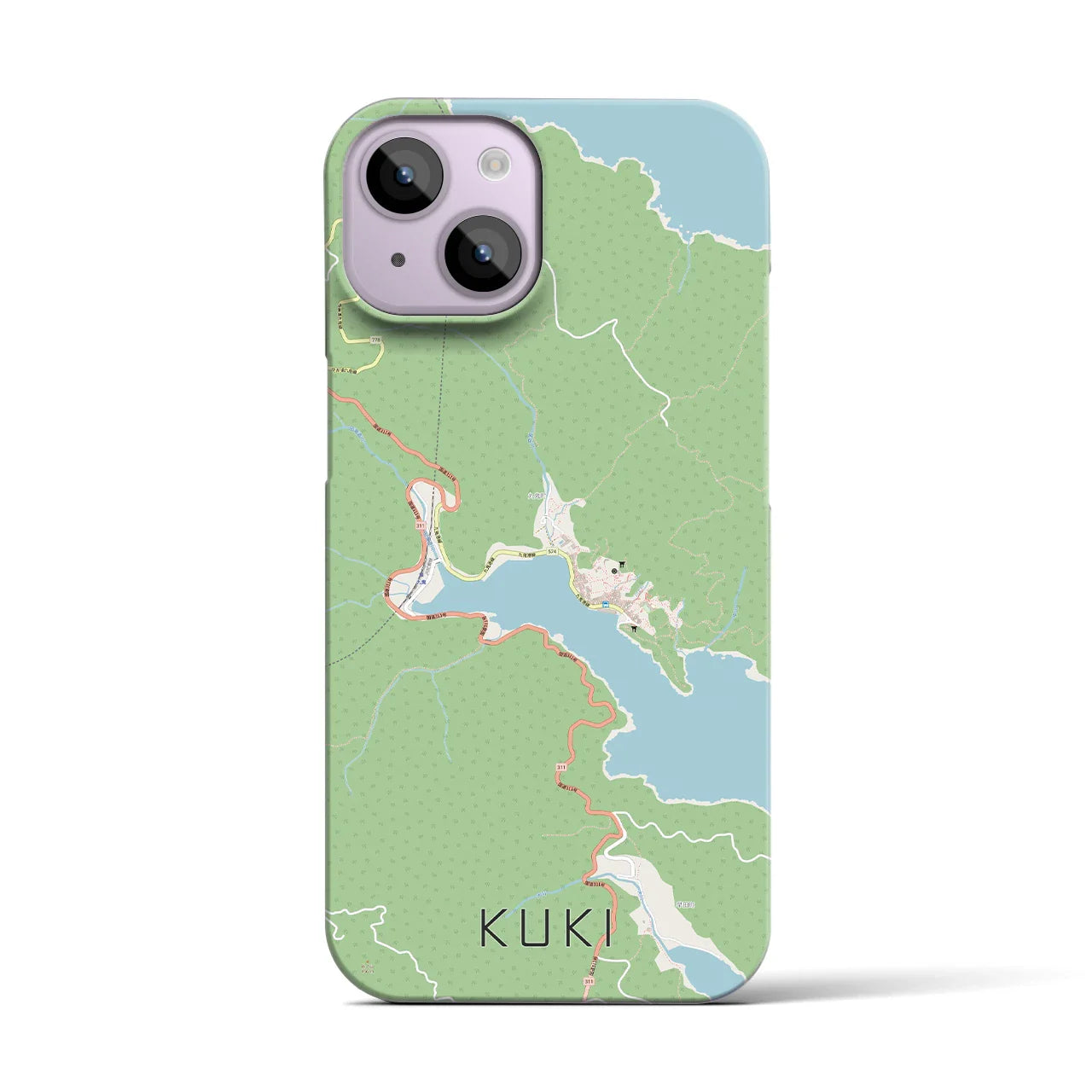 【九鬼(三重県)】地図柄iPhoneケース(バックカバータイプ)
