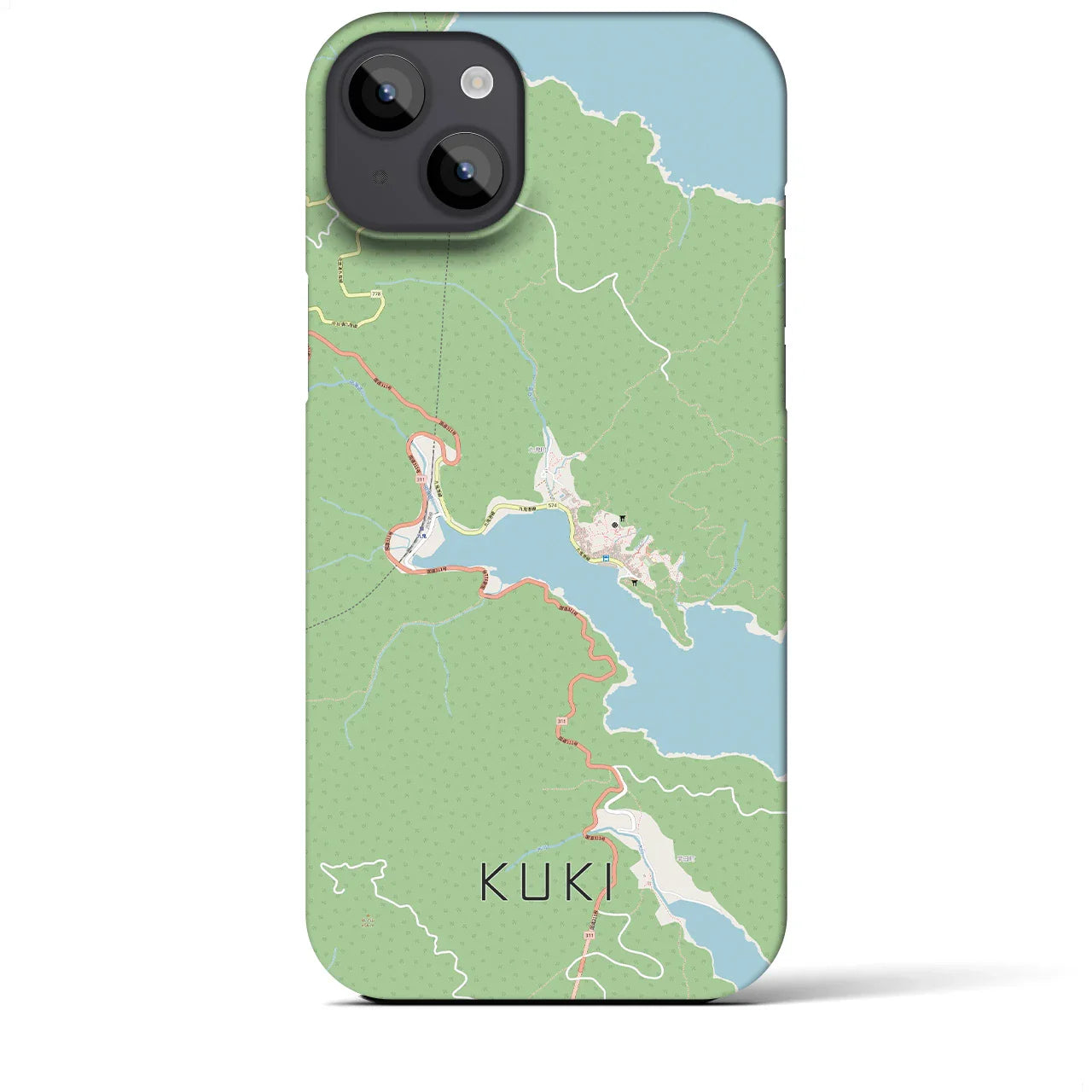 【九鬼(三重県)】地図柄iPhoneケース(バックカバータイプ)