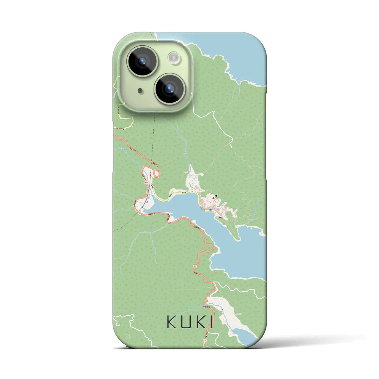 【九鬼(三重県)】地図柄iPhoneケース(バックカバータイプ)
