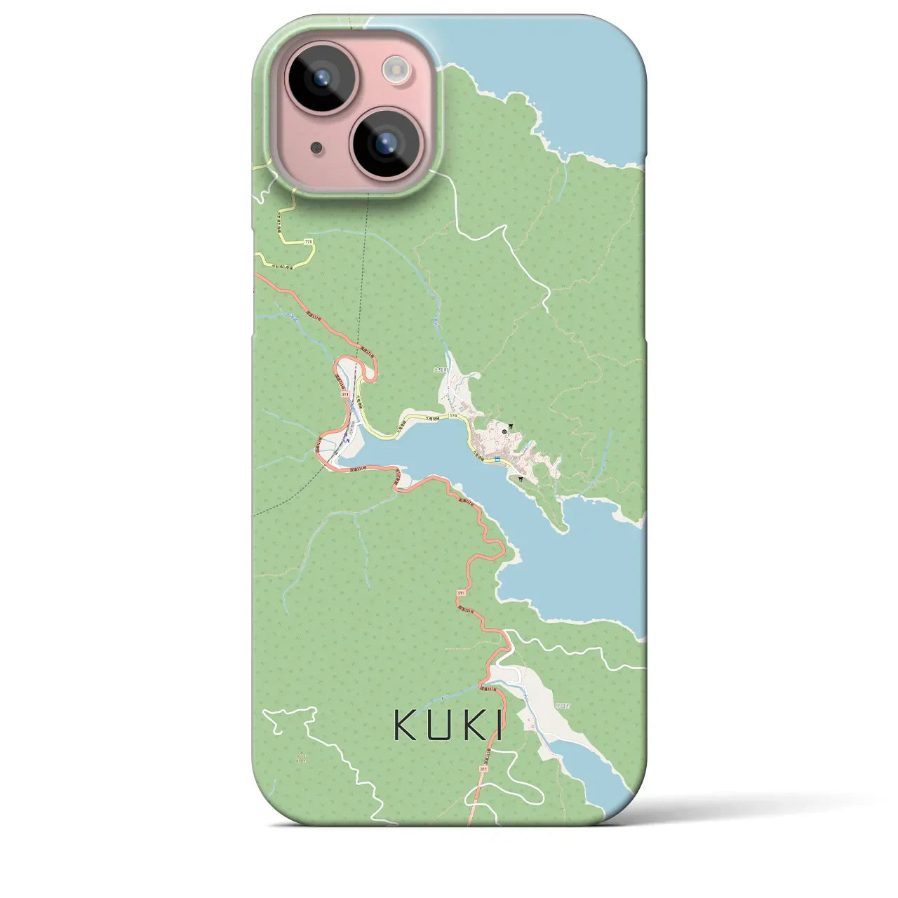 【九鬼(三重県)】地図柄iPhoneケース(バックカバータイプ)