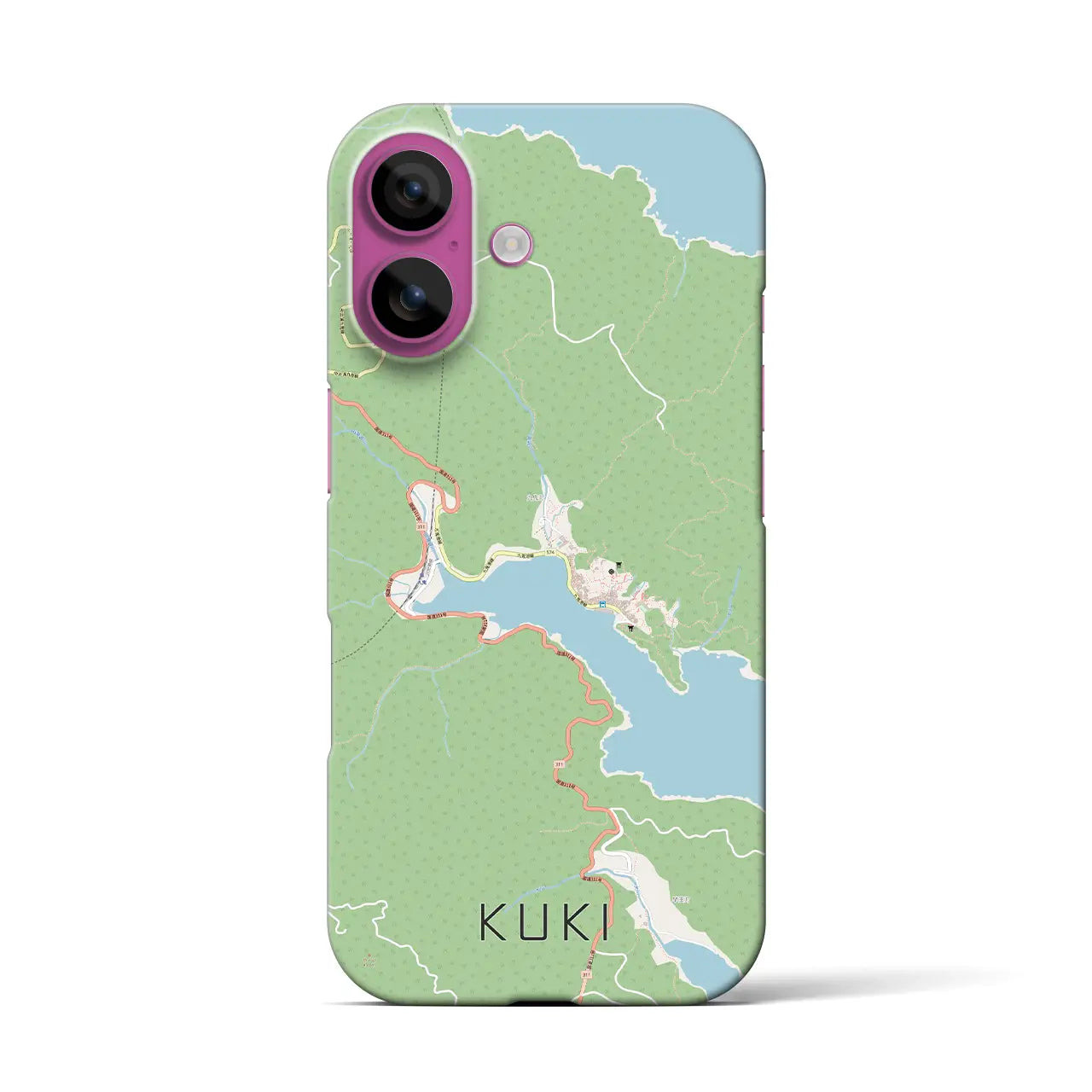 【九鬼(三重県)】地図柄iPhoneケース(バックカバータイプ)