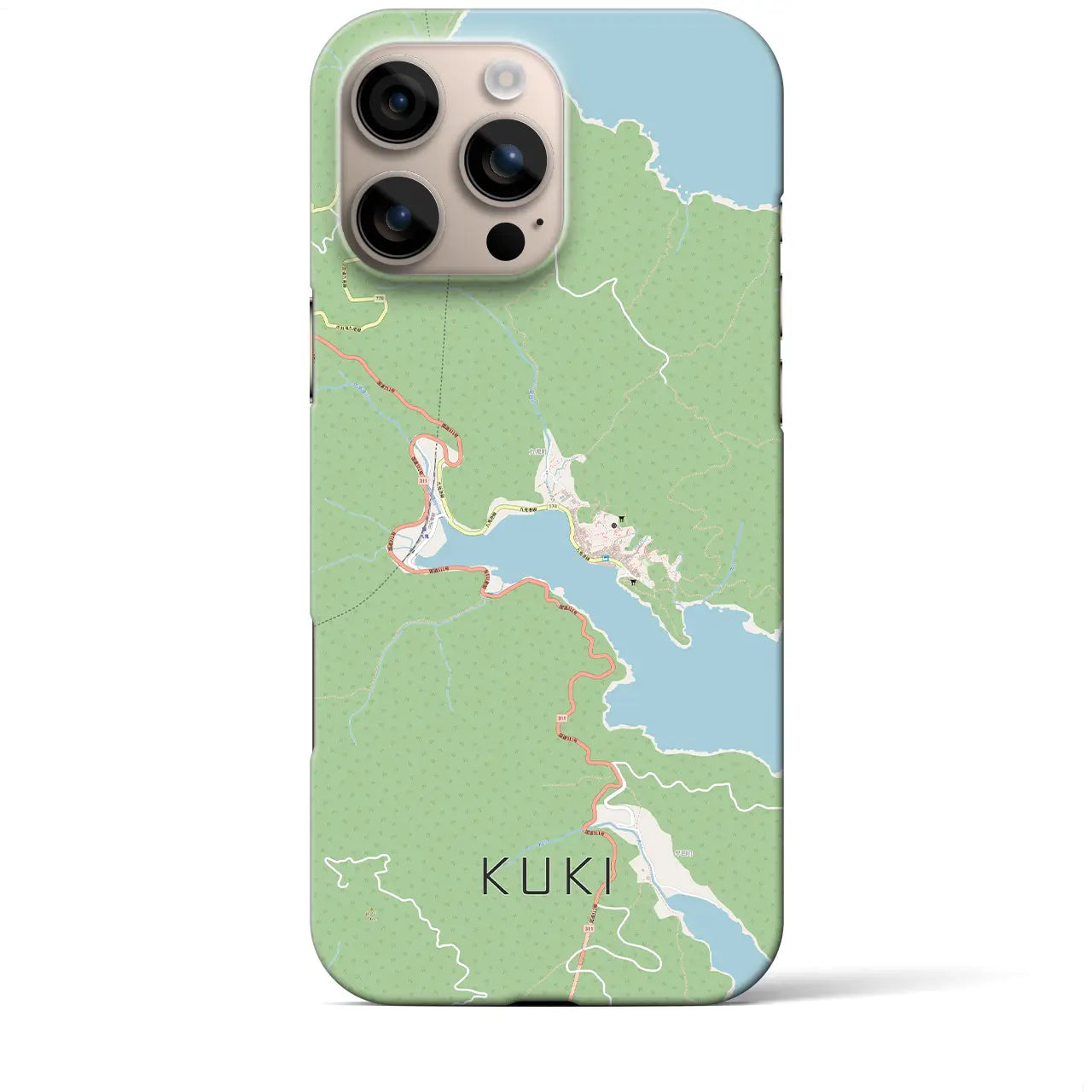 【九鬼(三重県)】地図柄iPhoneケース(バックカバータイプ)