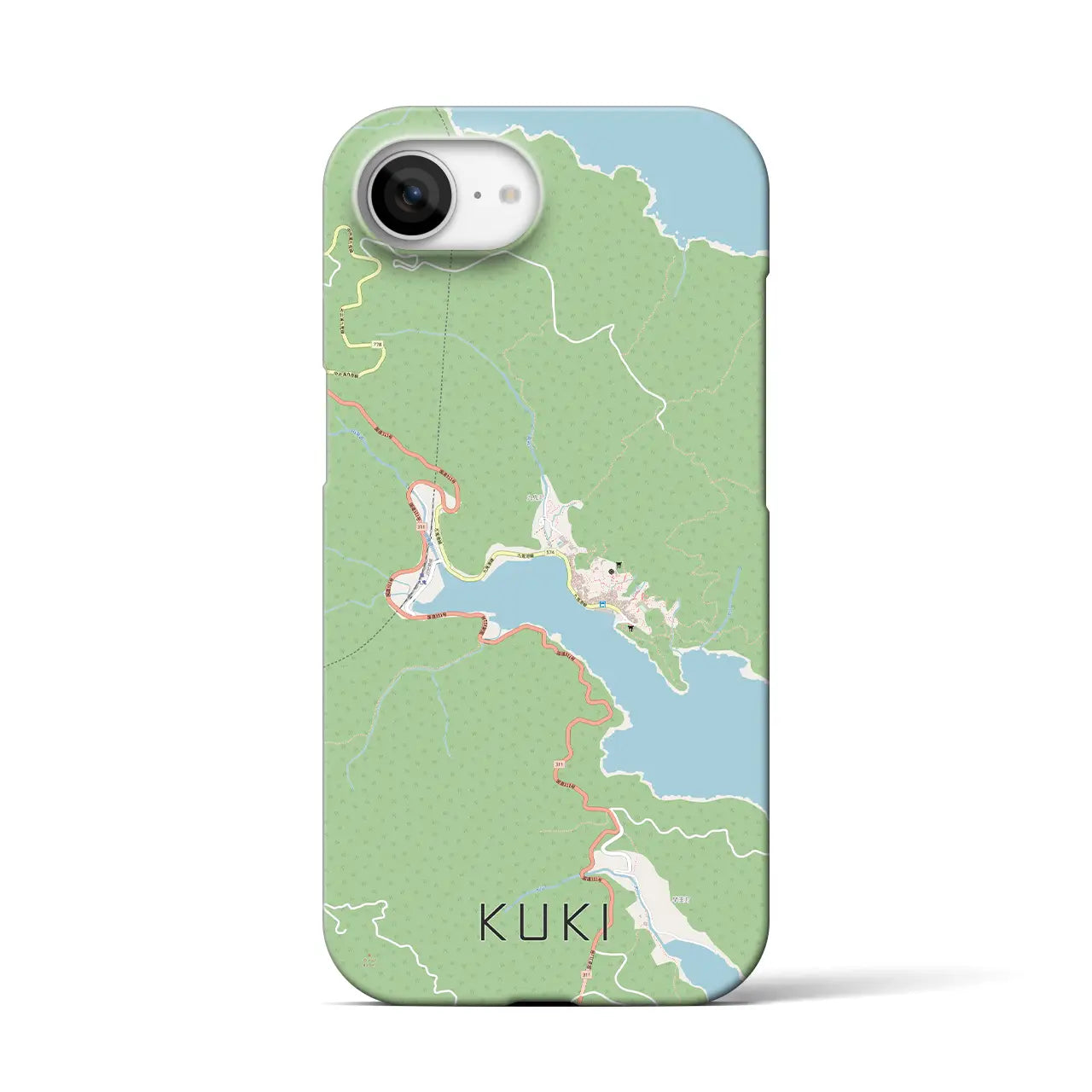 【九鬼(三重県)】地図柄iPhoneケース(バックカバータイプ)