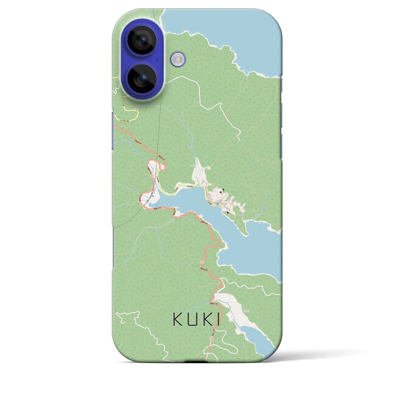 【九鬼(三重県)】地図柄iPhoneケース(バックカバータイプ)ナチュラル・iPhone 16 Pro Max 用