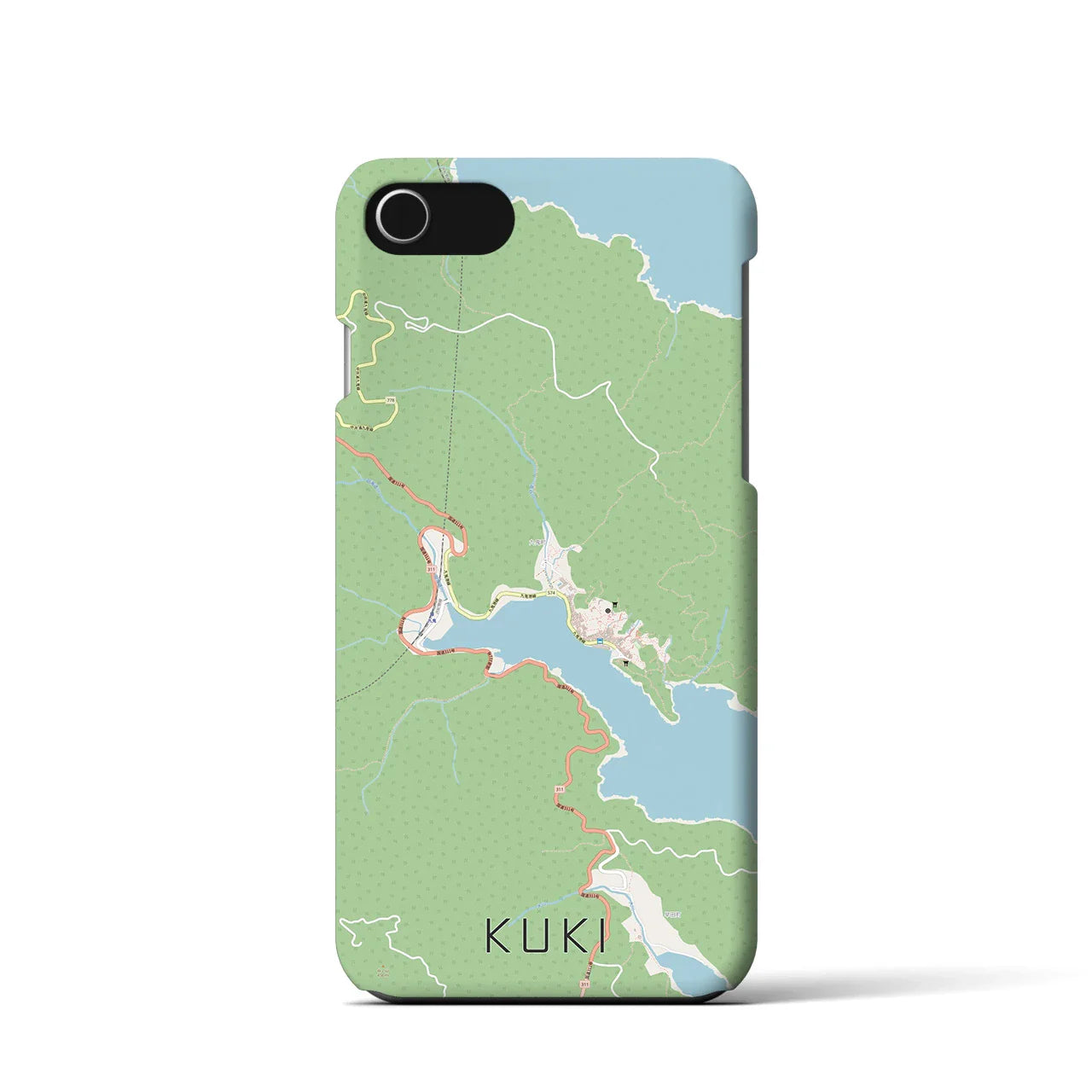 【九鬼(三重県)】地図柄iPhoneケース(バックカバータイプ)