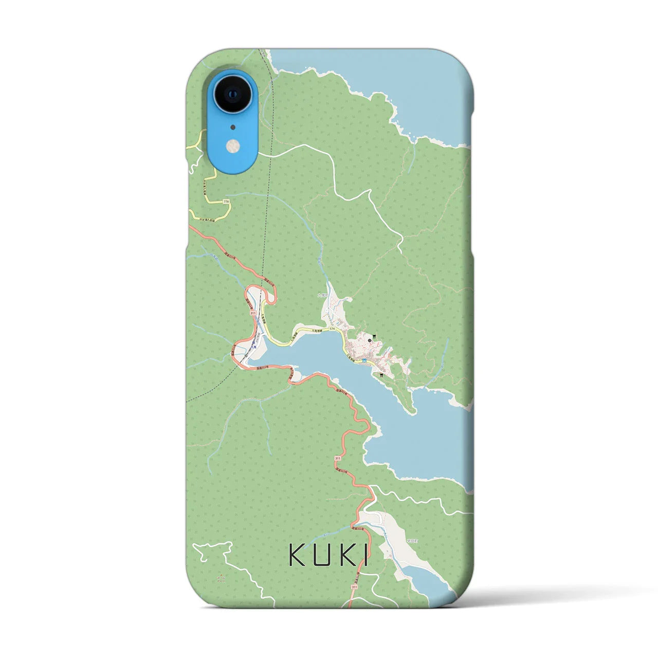 【九鬼(三重県)】地図柄iPhoneケース(バックカバータイプ)