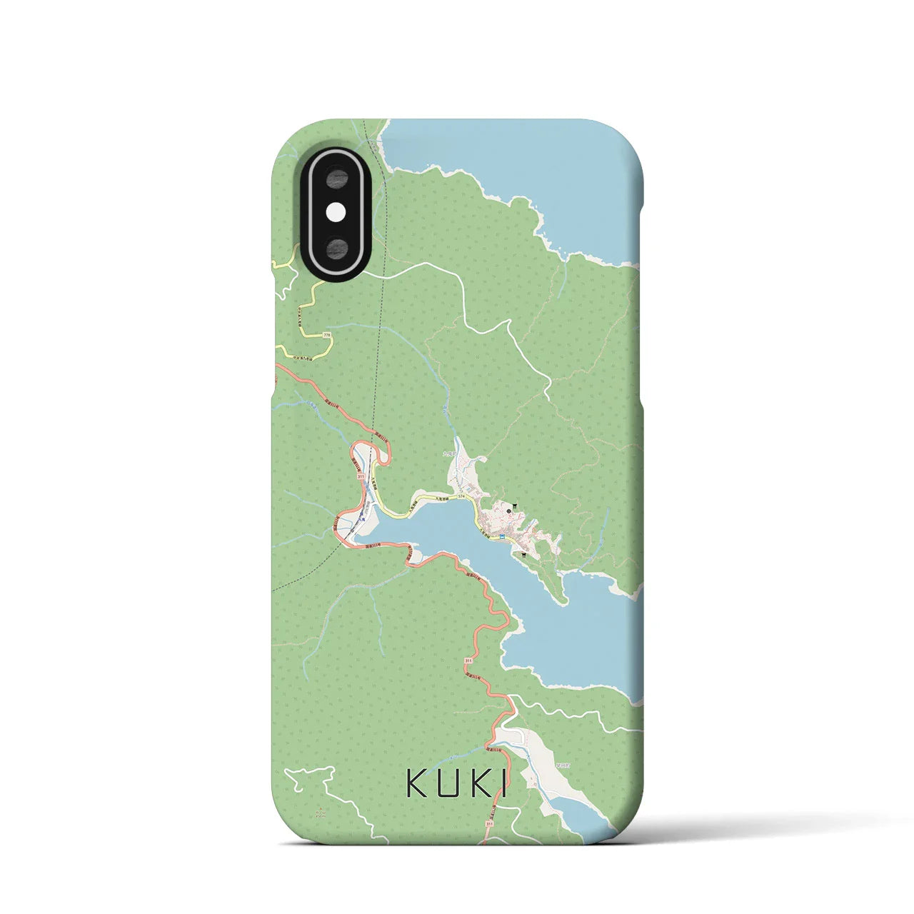 【九鬼(三重県)】地図柄iPhoneケース(バックカバータイプ)