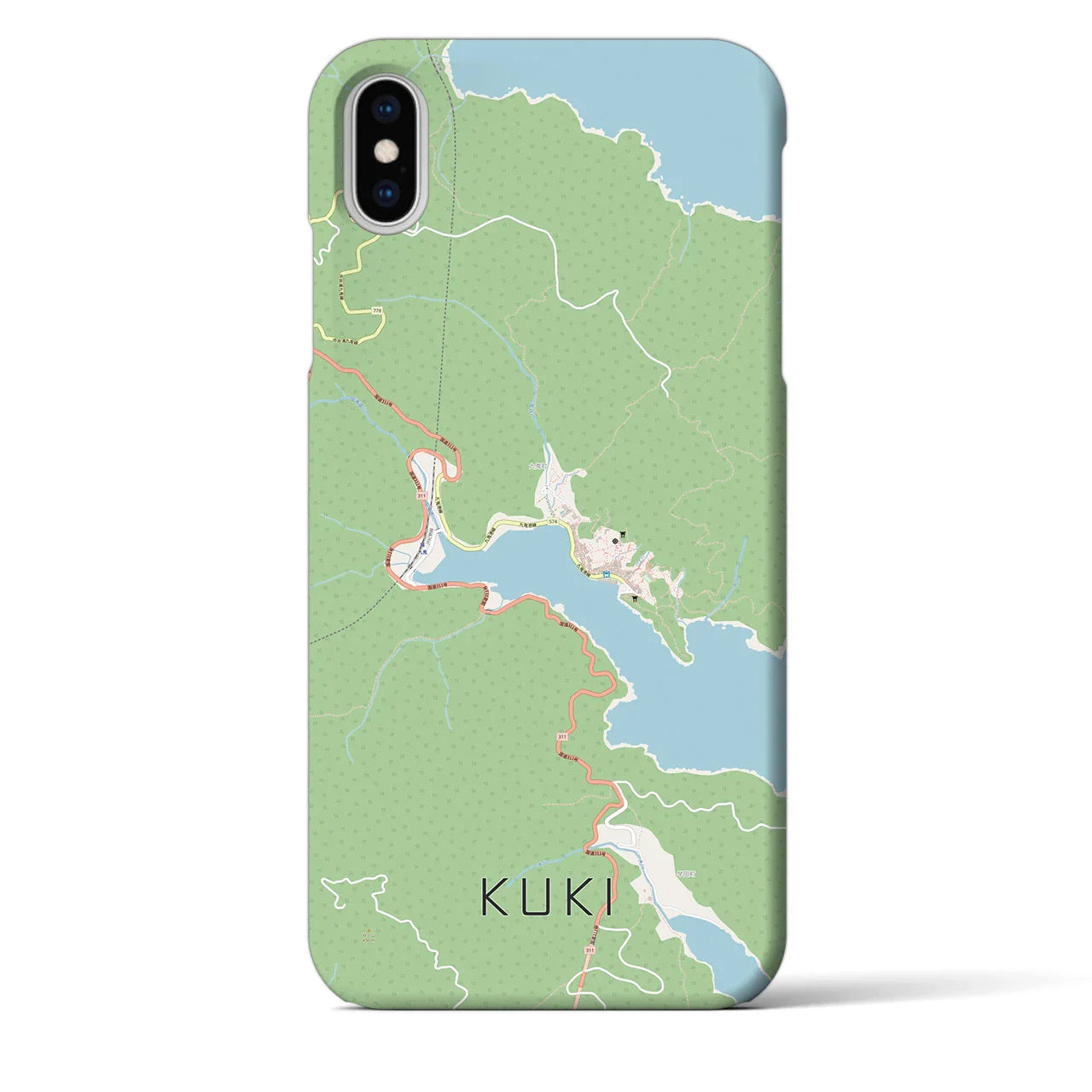 【九鬼(三重県)】地図柄iPhoneケース(バックカバータイプ)