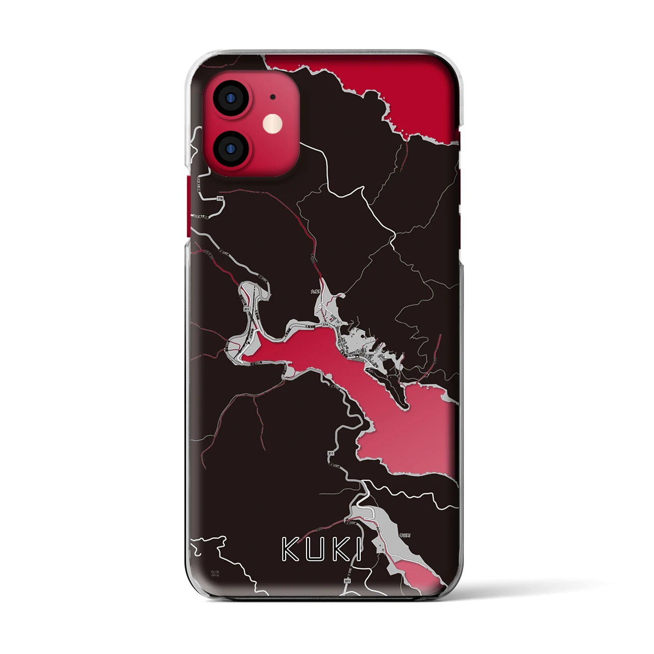 【九鬼(三重県)】地図柄iPhoneケース(クリアタイプ)