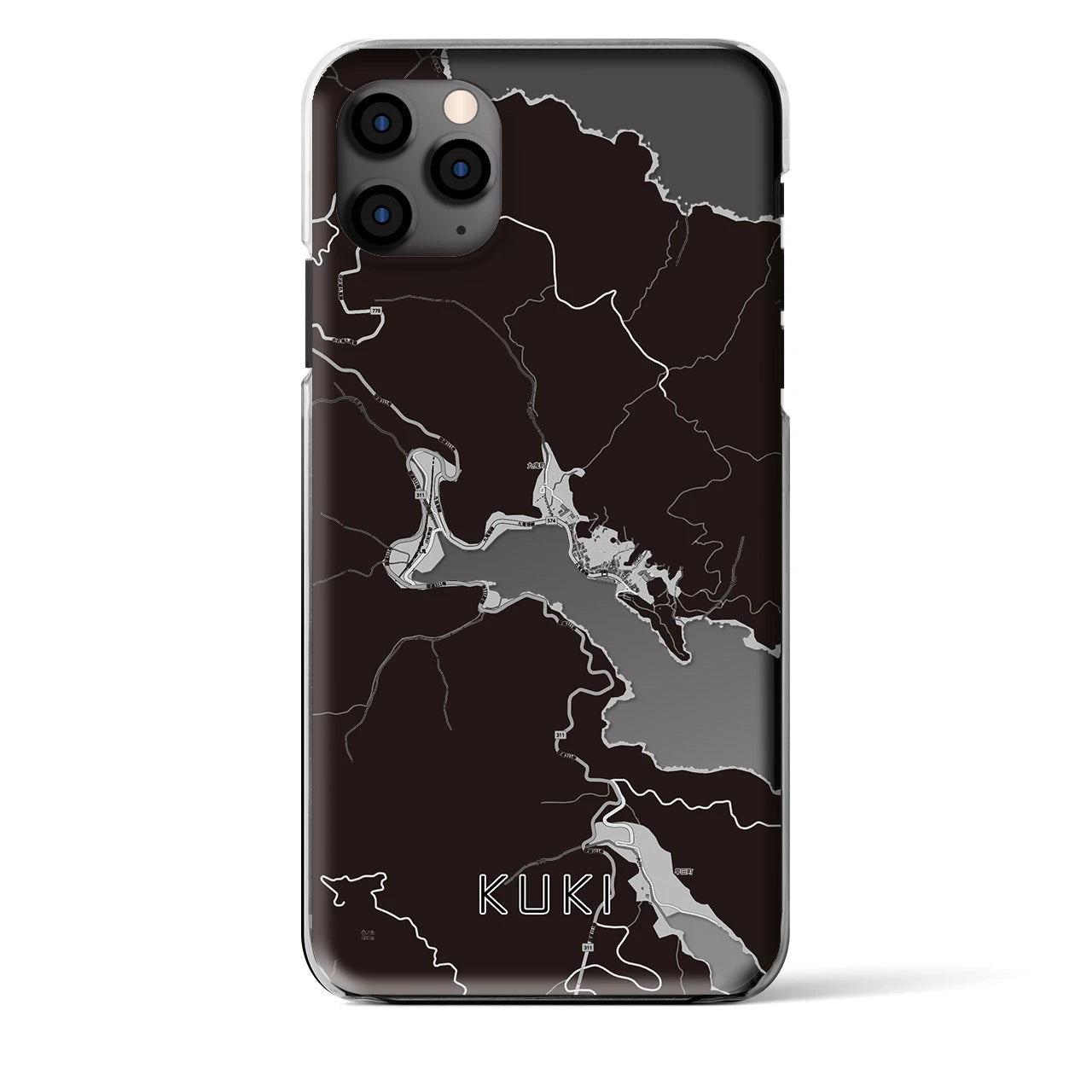 【九鬼(三重県)】地図柄iPhoneケース(クリアタイプ)