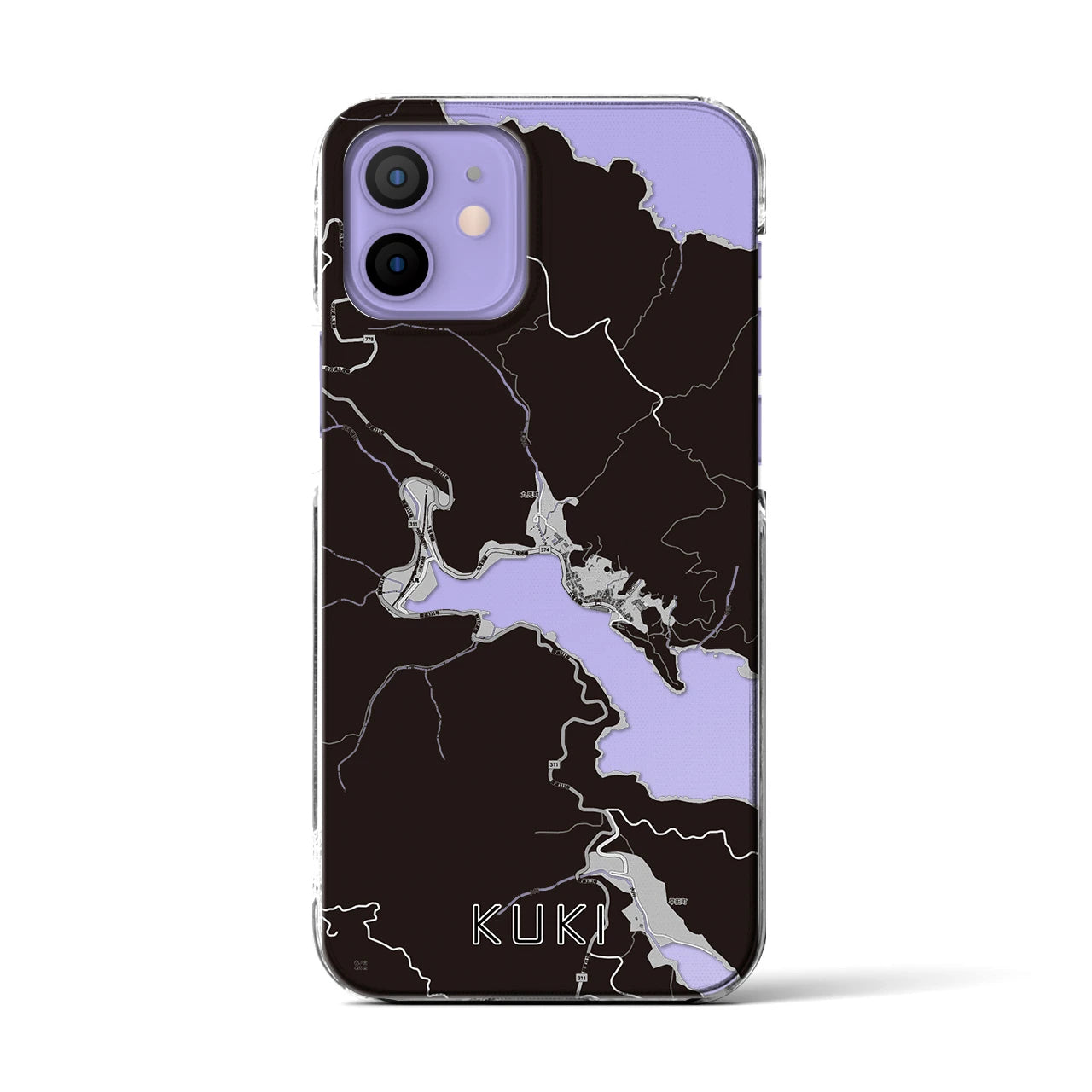 【九鬼(三重県)】地図柄iPhoneケース(クリアタイプ)