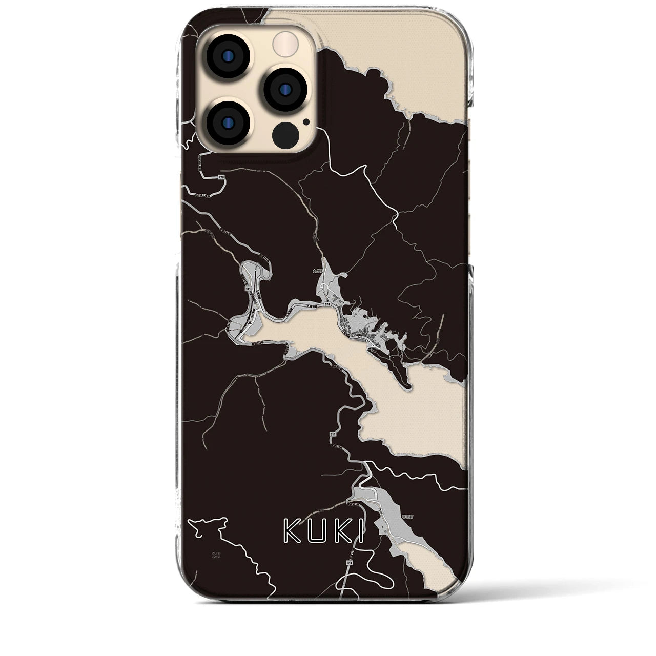 【九鬼(三重県)】地図柄iPhoneケース(クリアタイプ)