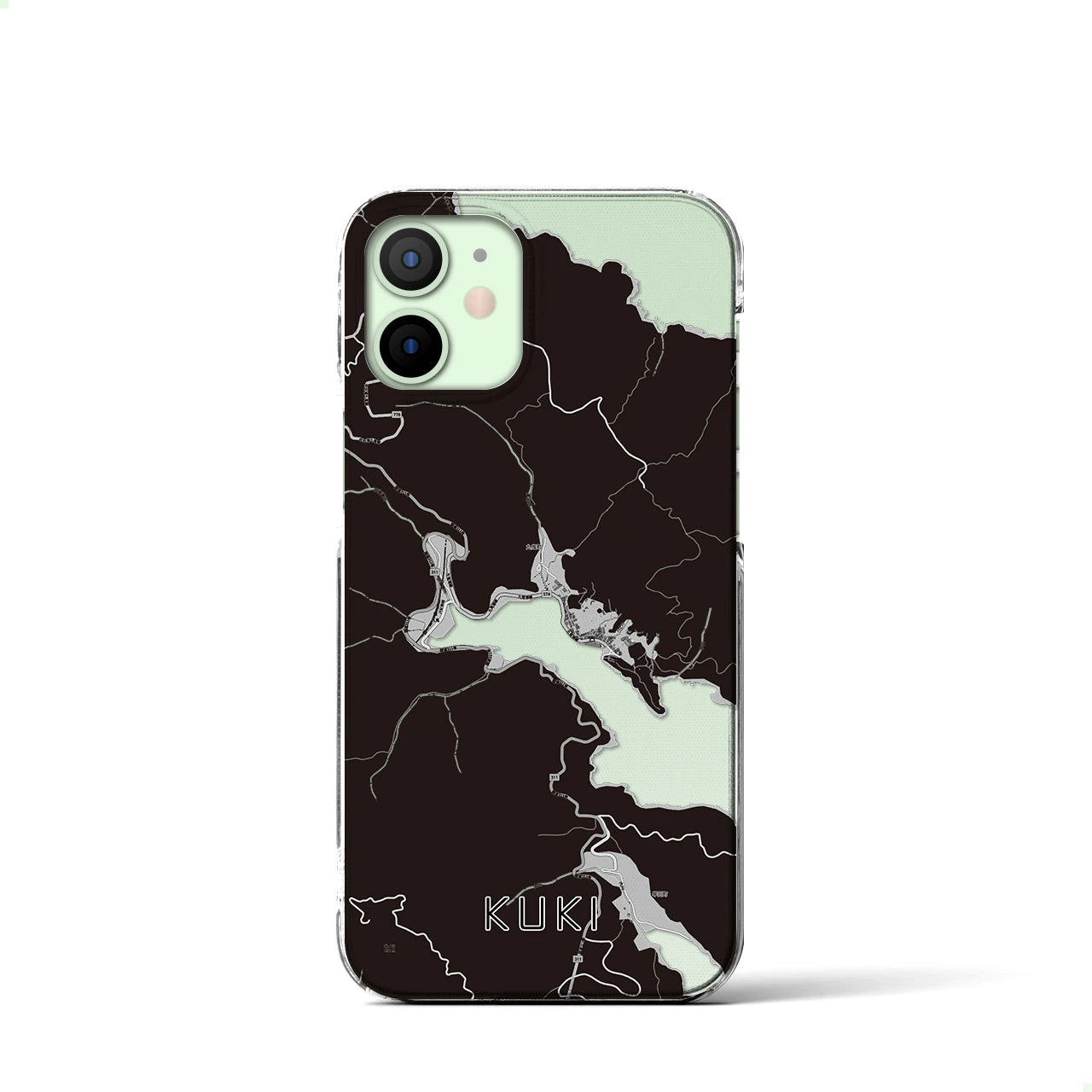 【九鬼(三重県)】地図柄iPhoneケース(クリアタイプ)