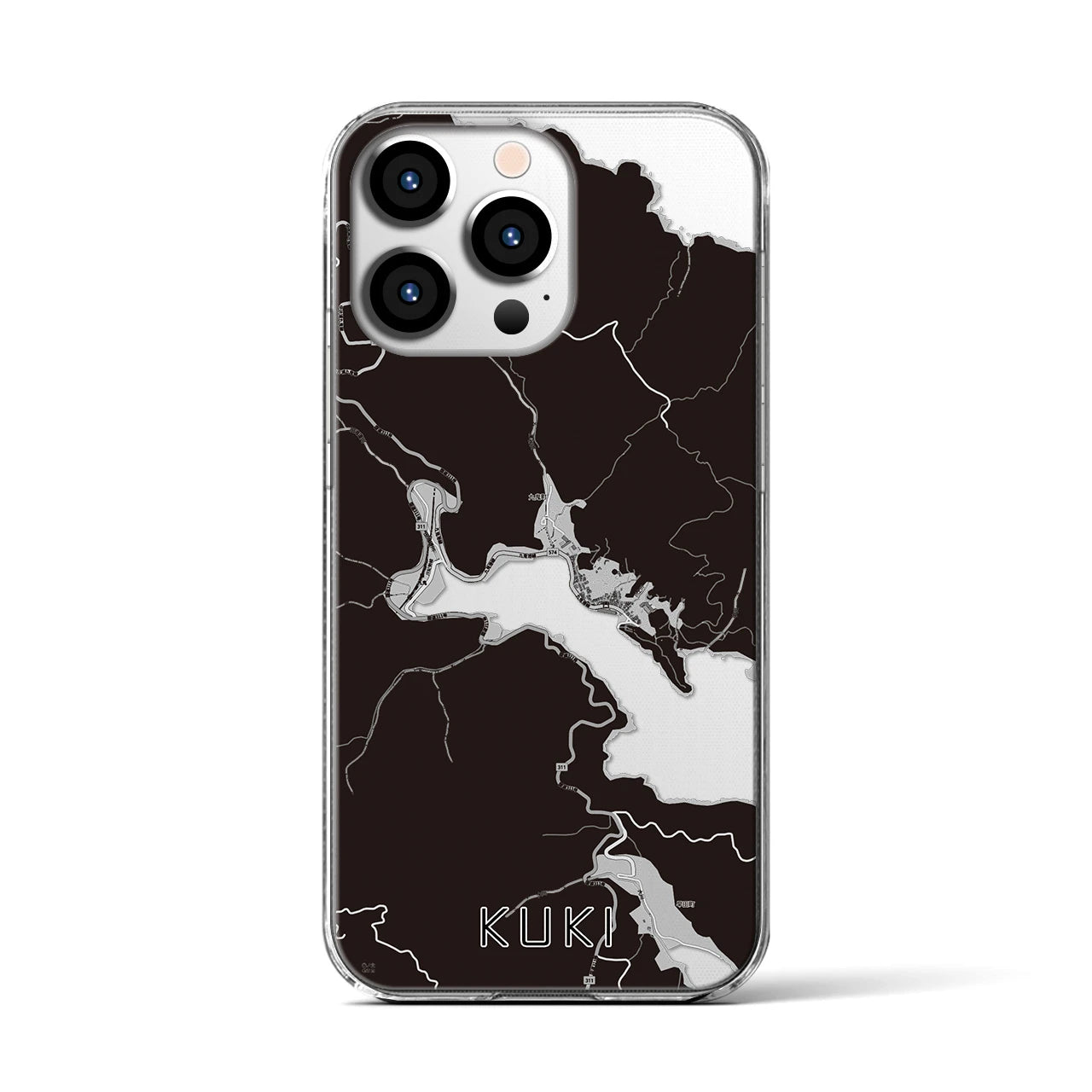 【九鬼(三重県)】地図柄iPhoneケース(クリアタイプ)