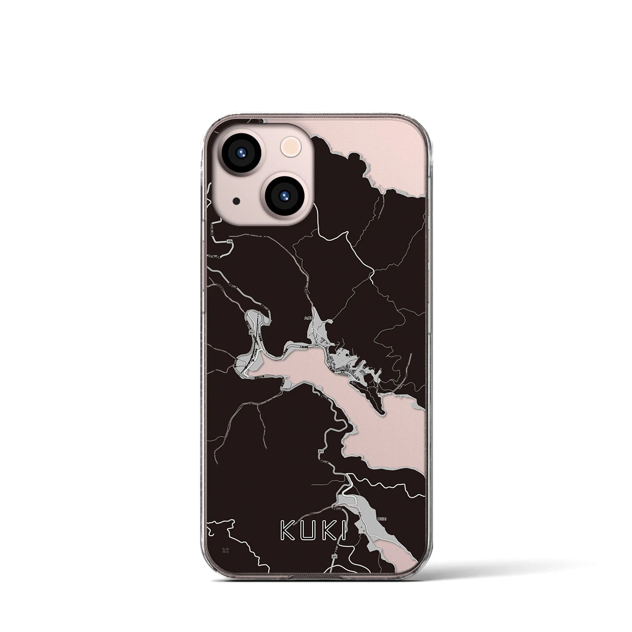 【九鬼(三重県)】地図柄iPhoneケース(クリアタイプ)