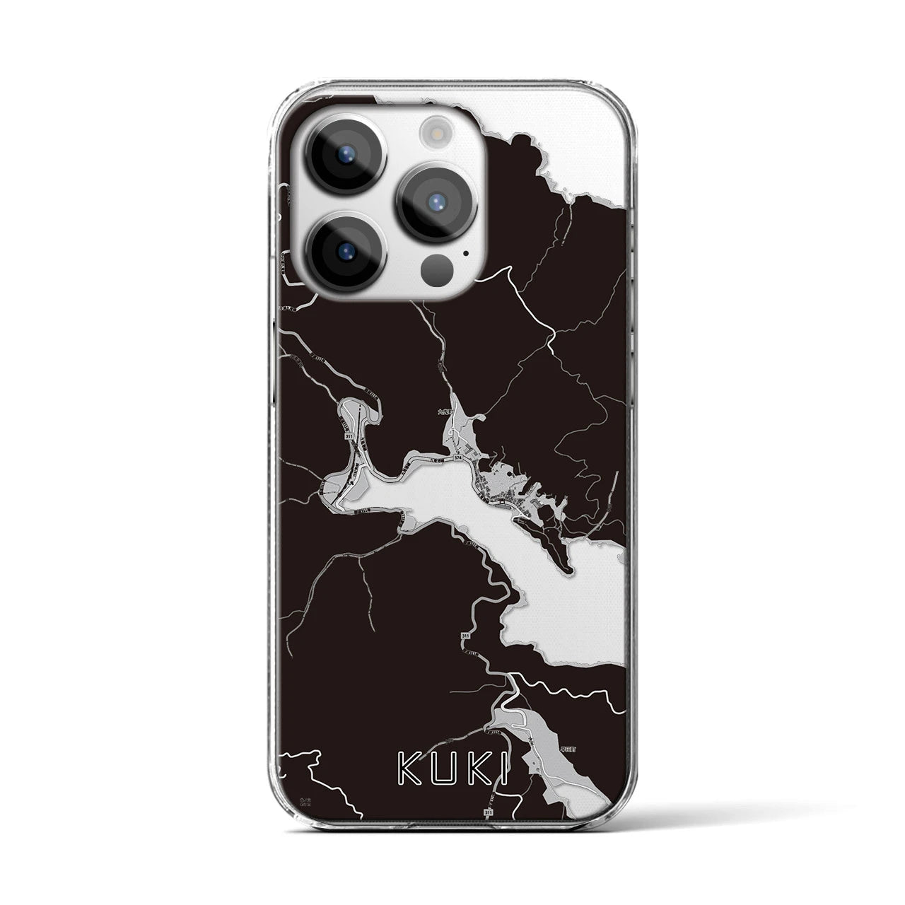 【九鬼(三重県)】地図柄iPhoneケース(クリアタイプ)