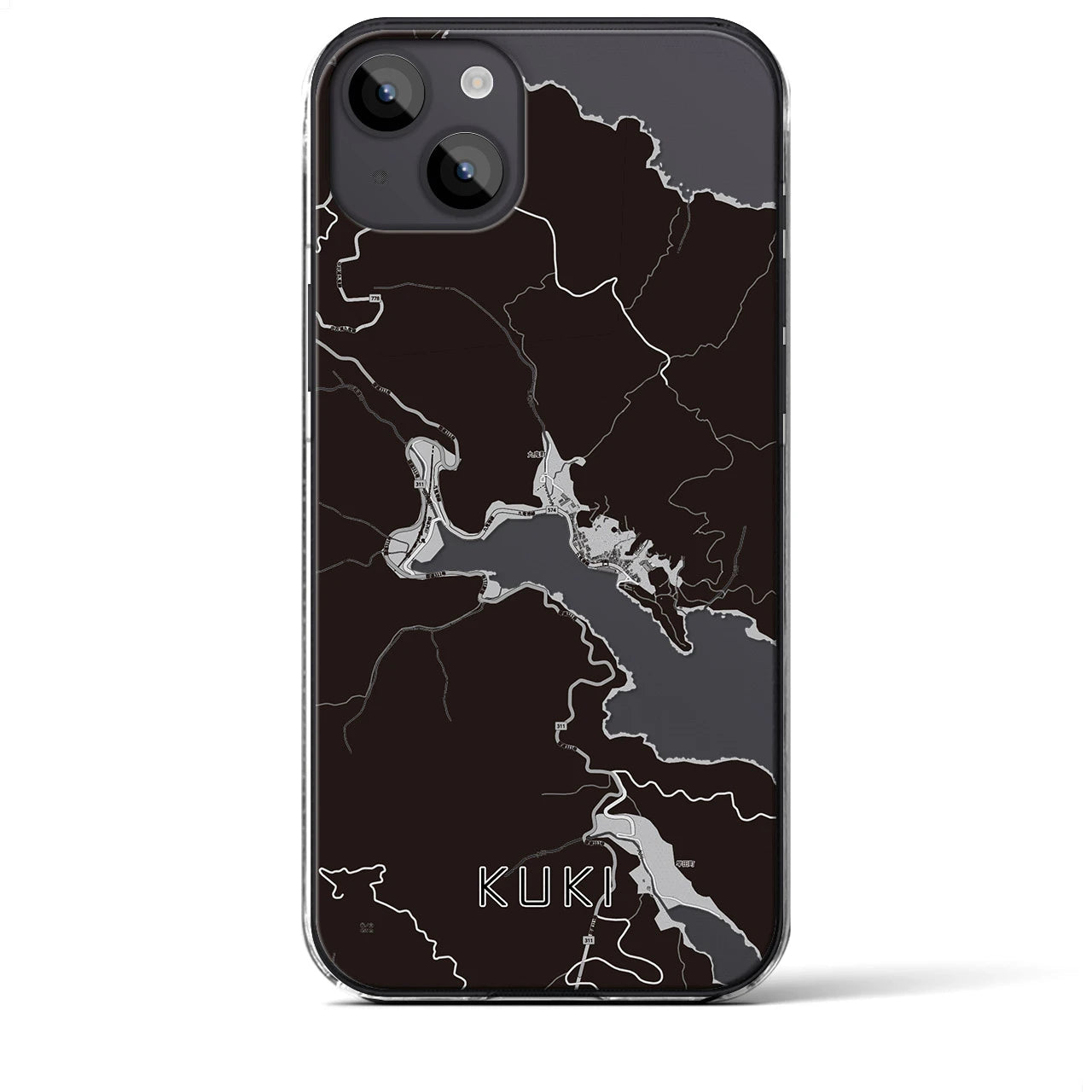 【九鬼(三重県)】地図柄iPhoneケース(クリアタイプ)