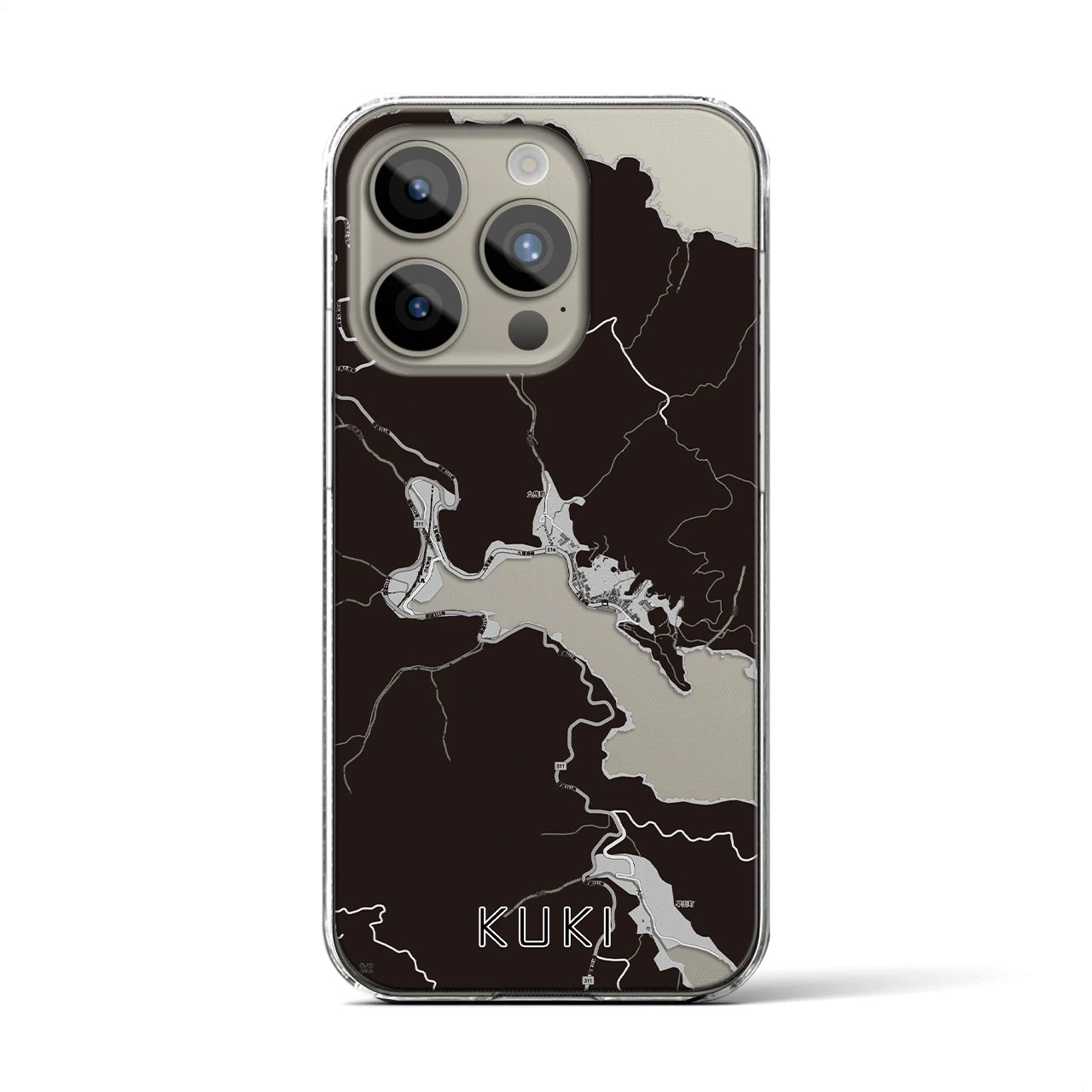 【九鬼(三重県)】地図柄iPhoneケース(クリアタイプ)