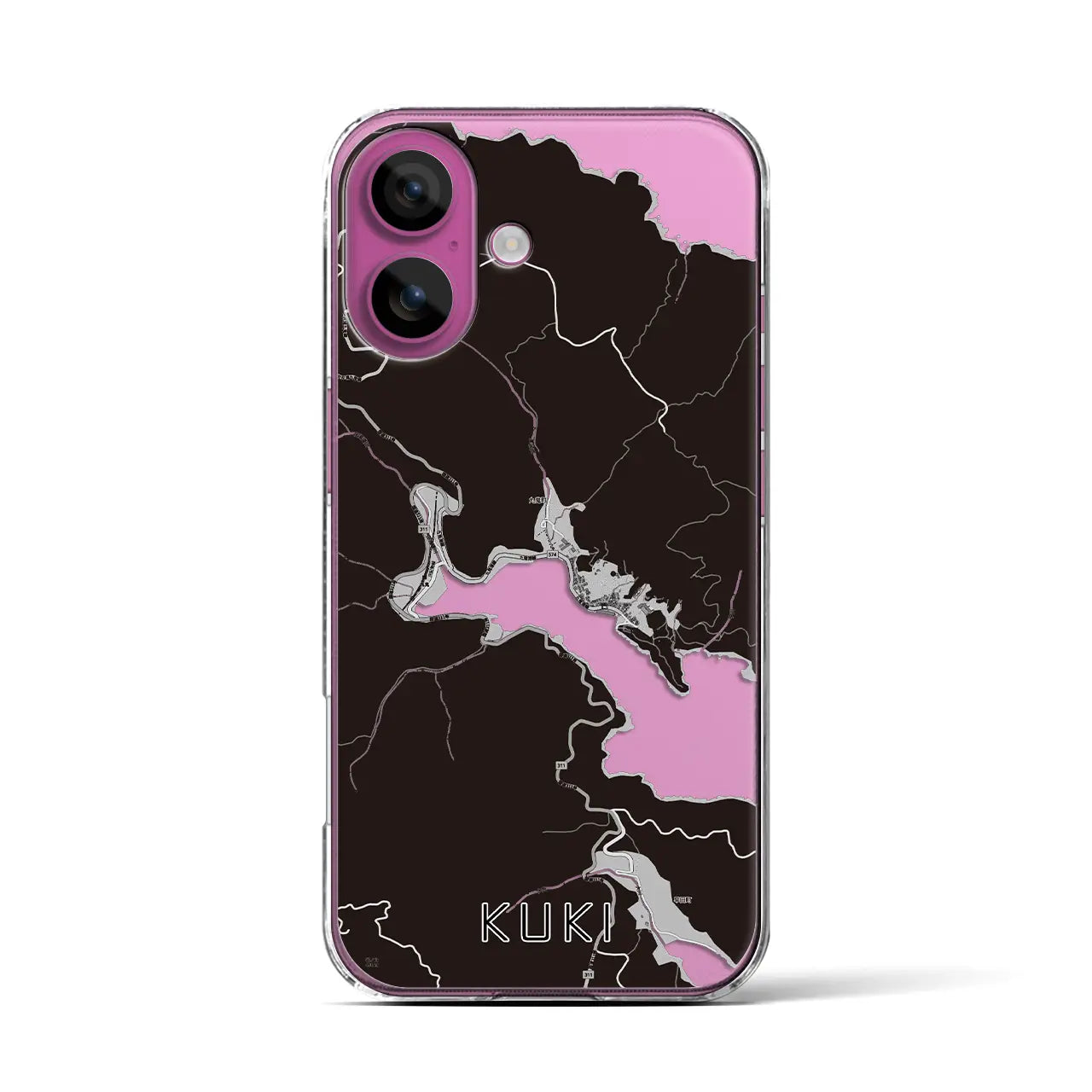 【九鬼(三重県)】地図柄iPhoneケース(クリアタイプ)