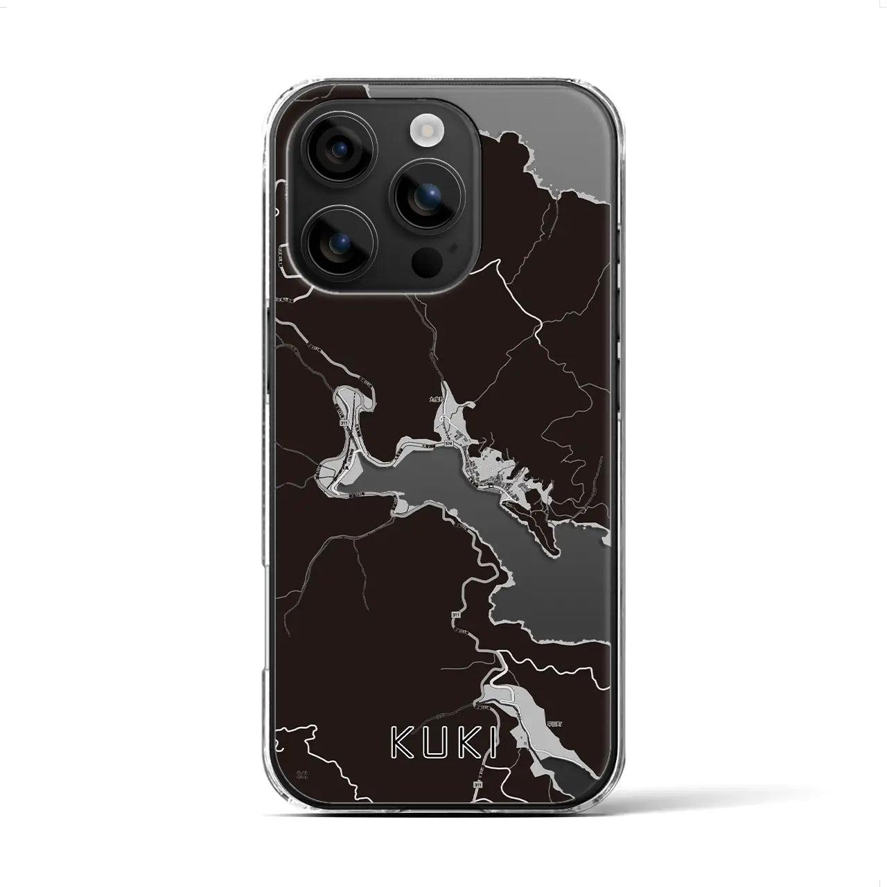 【九鬼(三重県)】地図柄iPhoneケース(クリアタイプ)