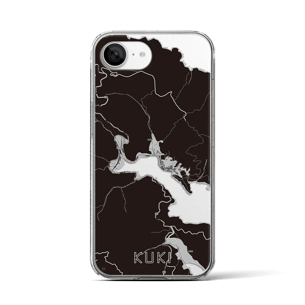 【九鬼(三重県)】地図柄iPhoneケース(クリアタイプ)