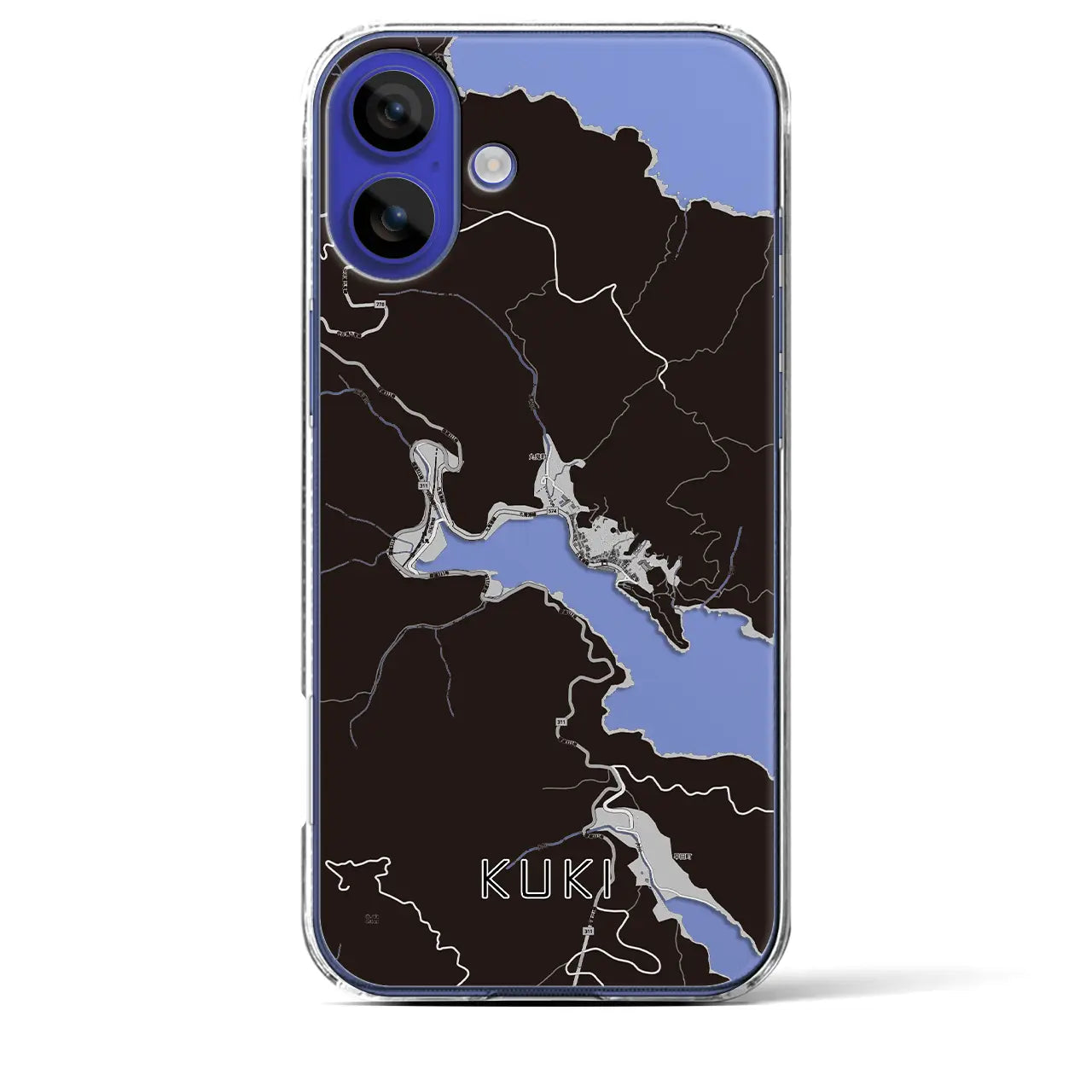 【九鬼(三重県)】地図柄iPhoneケース(クリアタイプ)