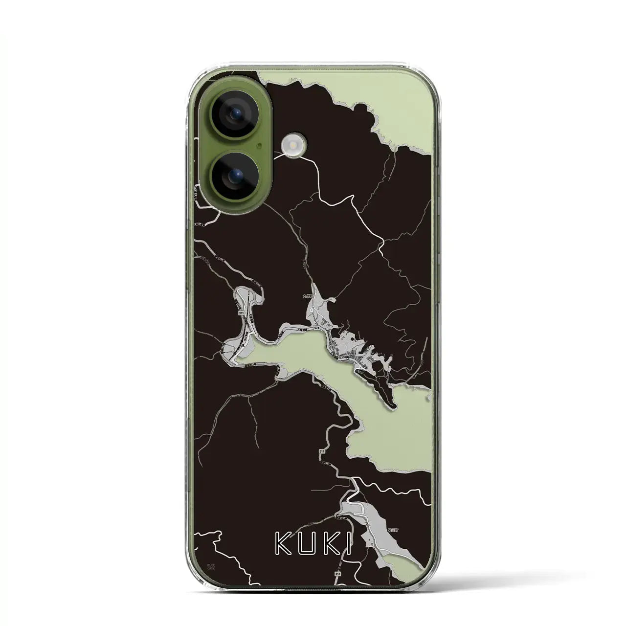 【九鬼(三重県)】地図柄iPhoneケース(クリアタイプ)