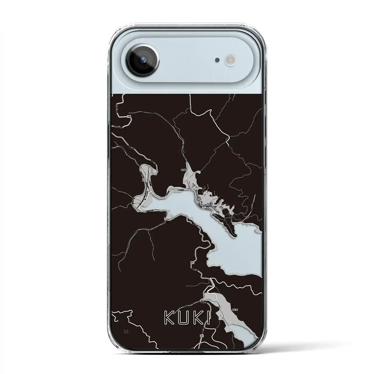 【九鬼(三重県)】地図柄iPhoneケース(クリアタイプ)