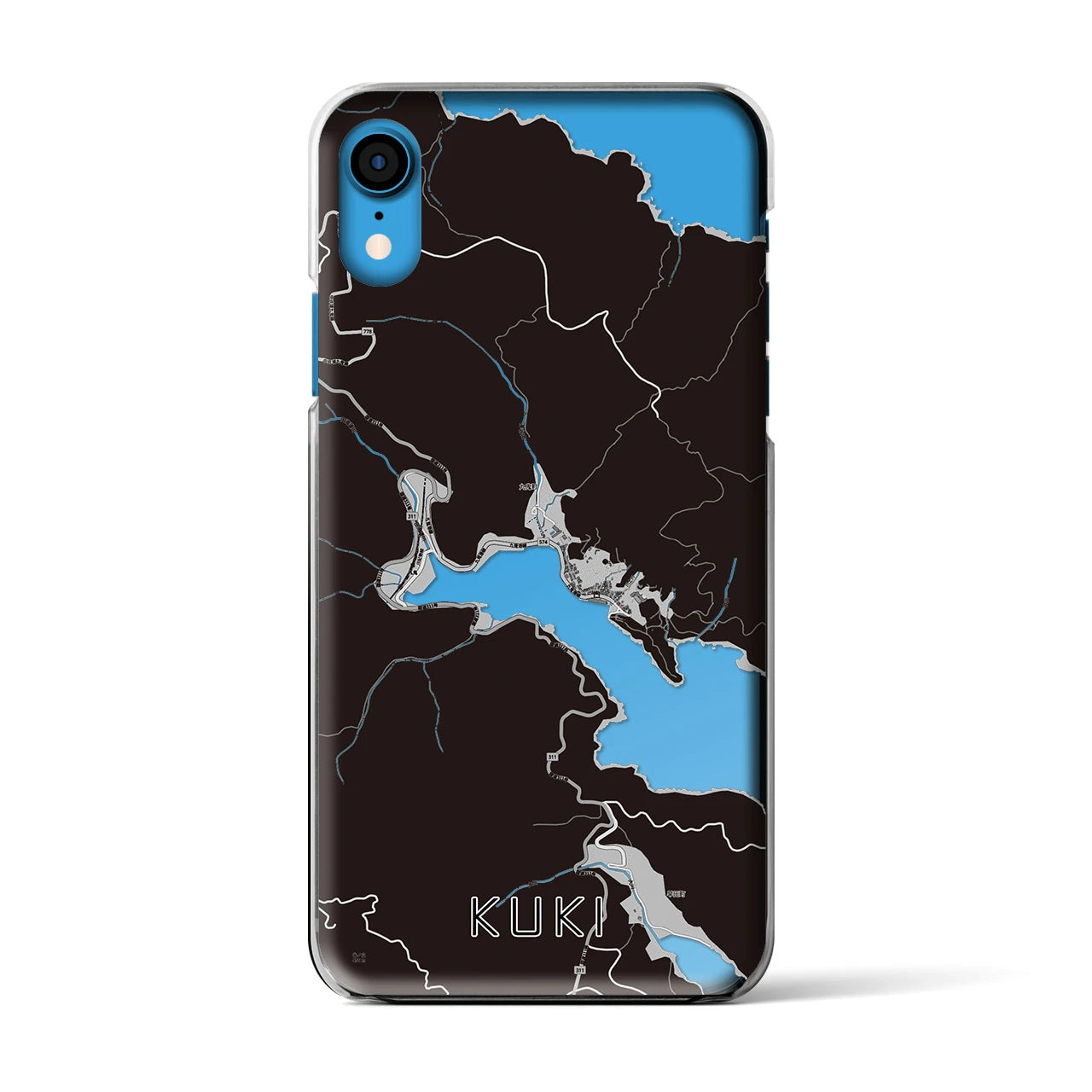 【九鬼(三重県)】地図柄iPhoneケース(クリアタイプ)