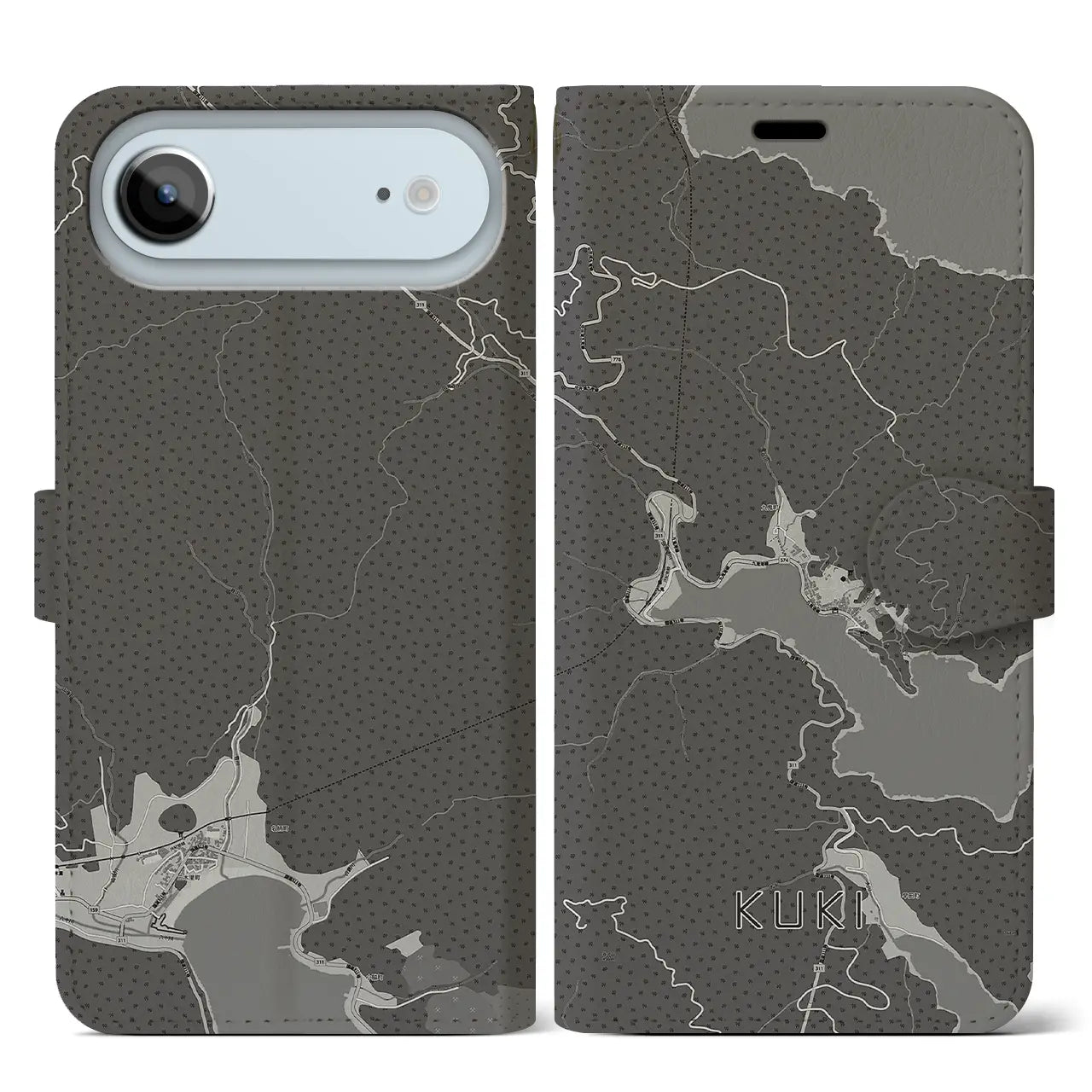 【九鬼(三重県)】地図柄iPhoneケース(手帳タイプ)