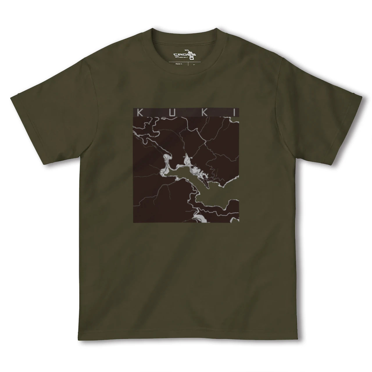 【九鬼(三重県)】地図柄ヘビーウェイトTシャツ