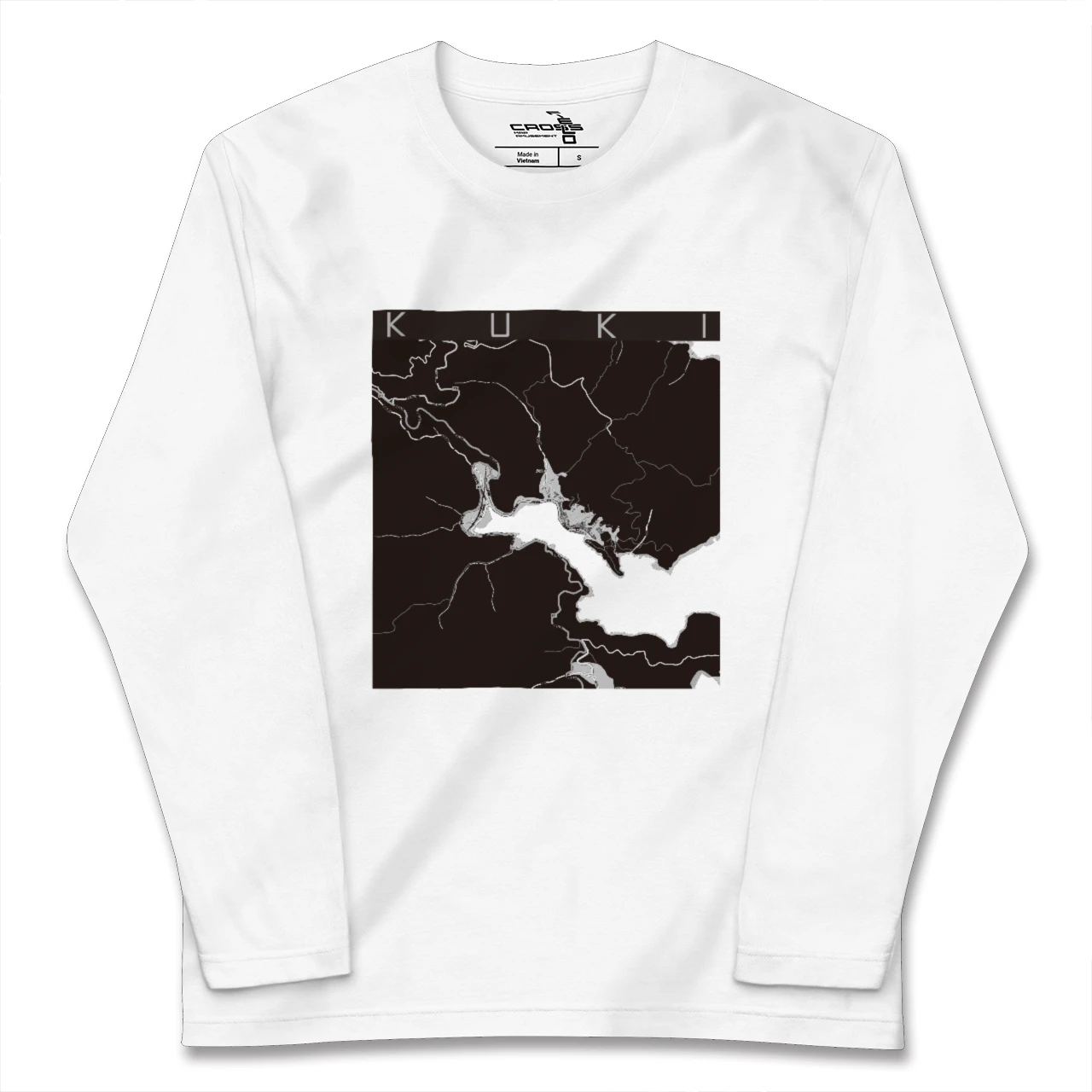 【九鬼(三重県)】地図柄ロングスリーブTシャツ