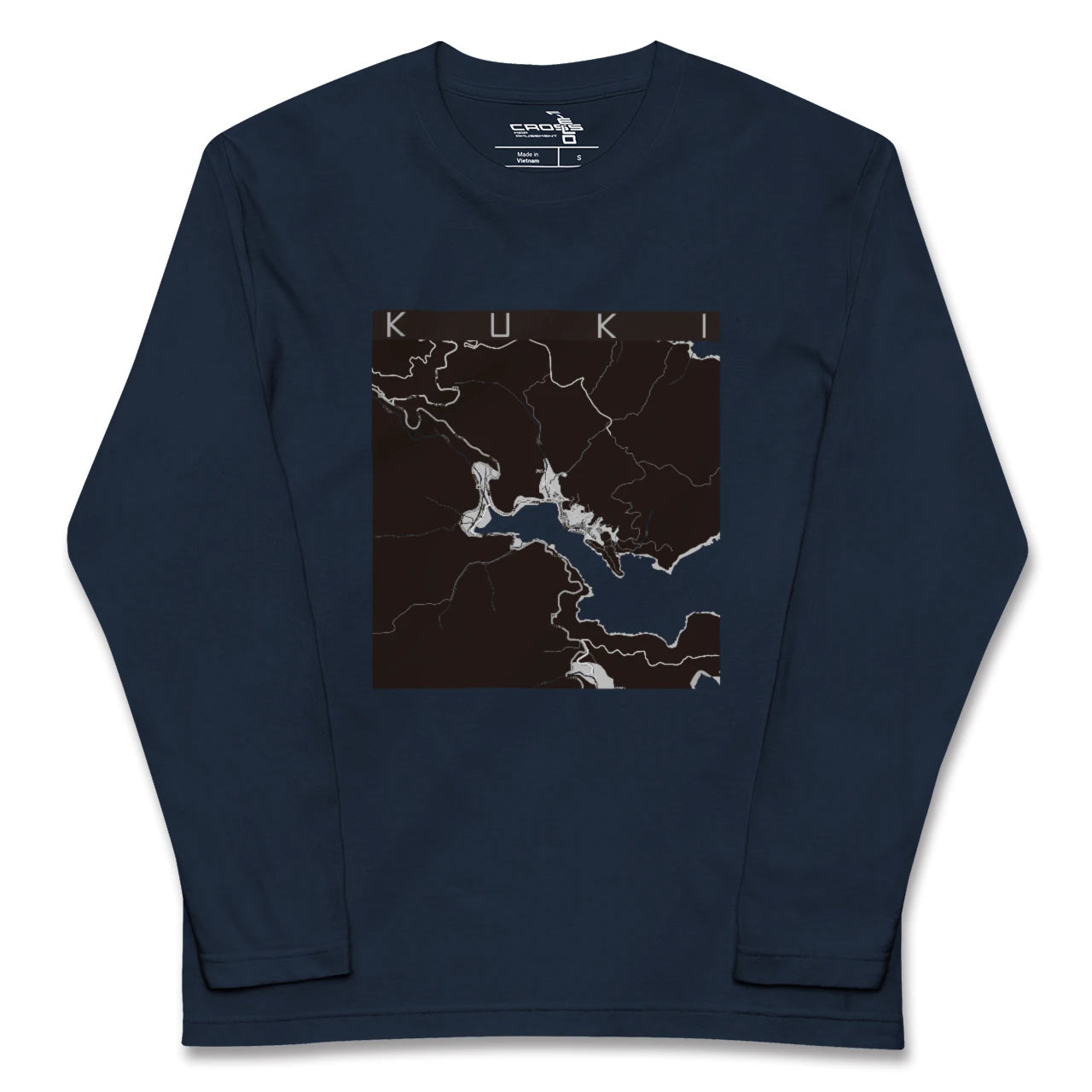 【九鬼(三重県)】地図柄ロングスリーブTシャツ