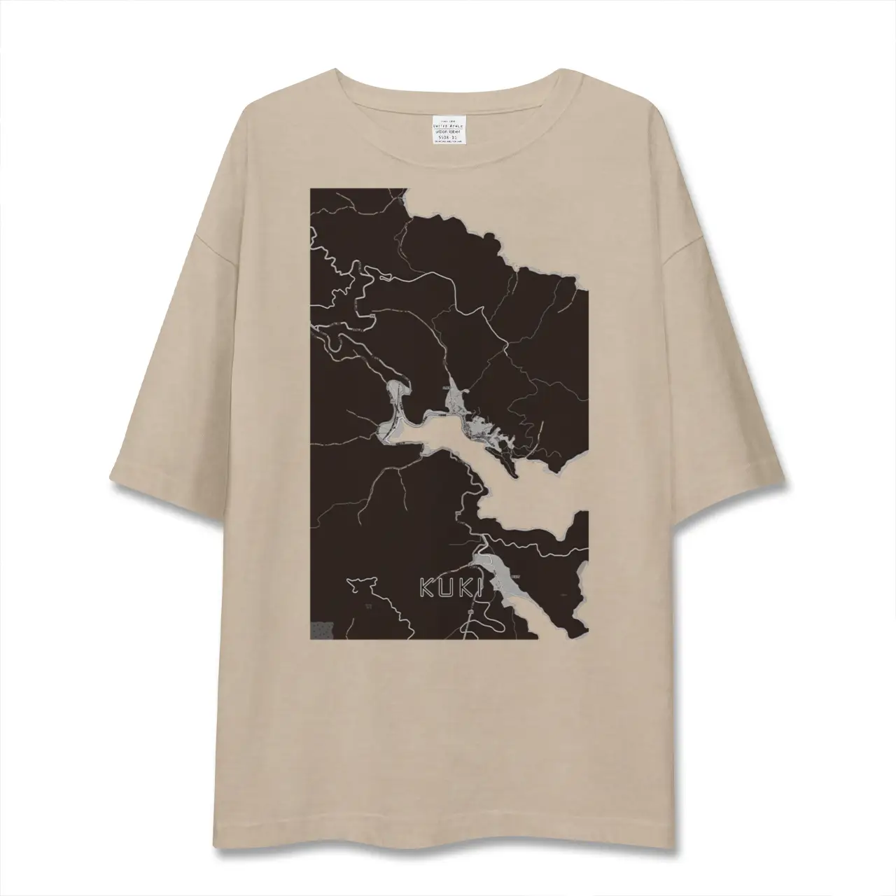 【九鬼(三重県)】地図柄ビッグシルエットTシャツ