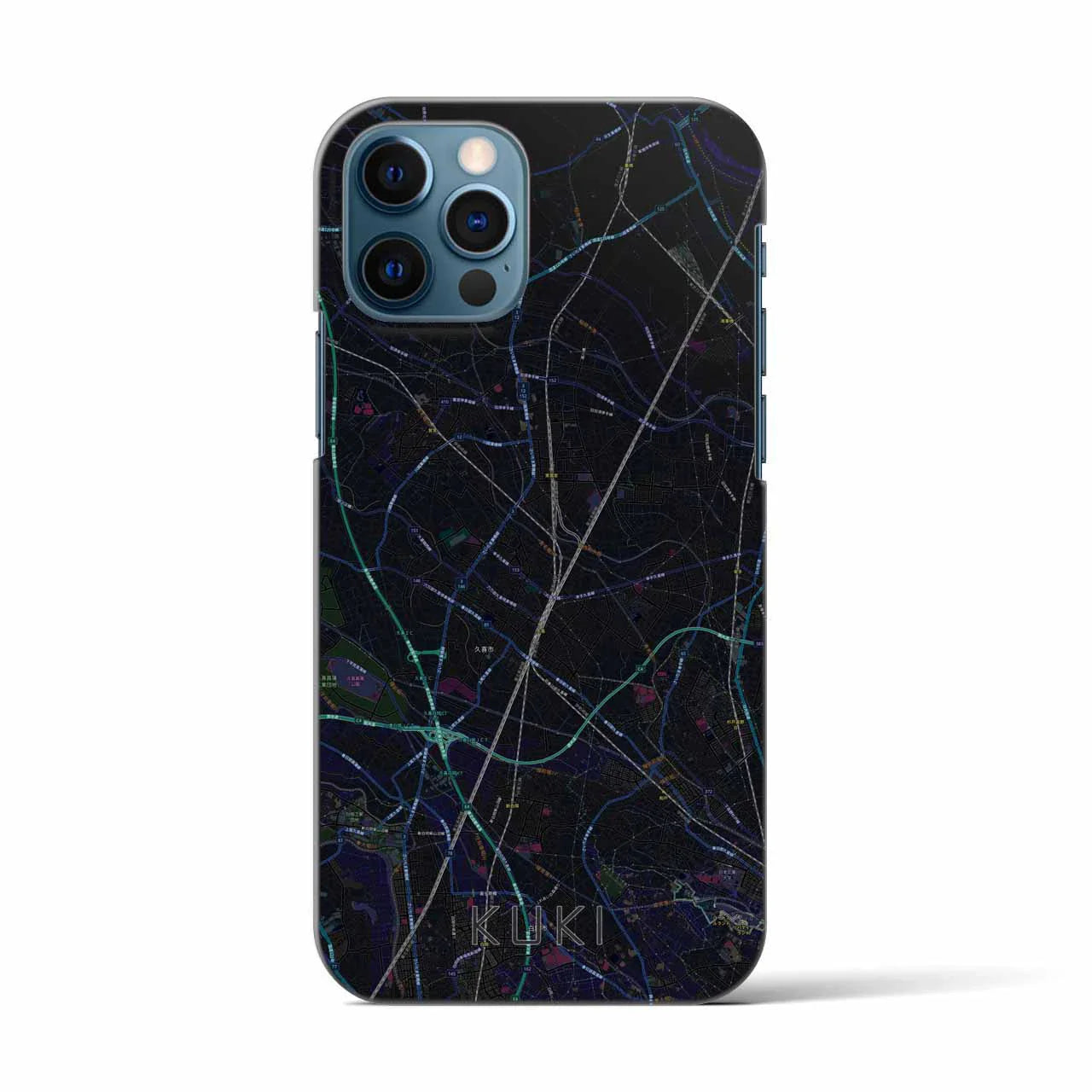 【久喜(埼玉県)】地図柄iPhoneケース(バックカバータイプ)