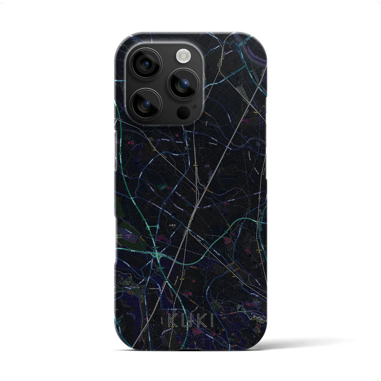 【久喜(埼玉県)】地図柄iPhoneケース(バックカバータイプ)