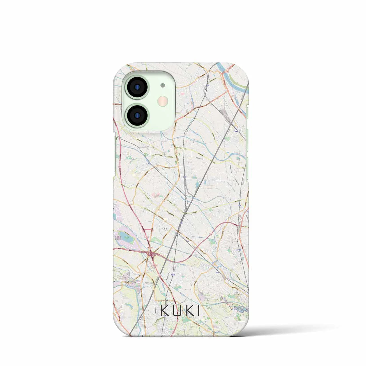 【久喜(埼玉県)】地図柄iPhoneケース(バックカバータイプ)