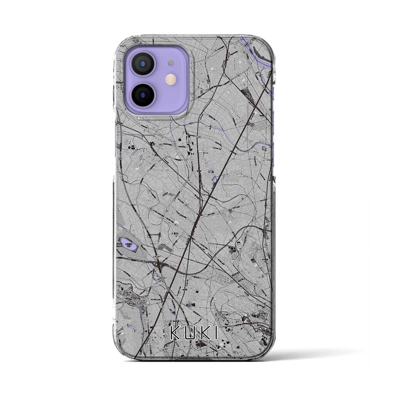 【久喜(埼玉県)】地図柄iPhoneケース(クリアタイプ)