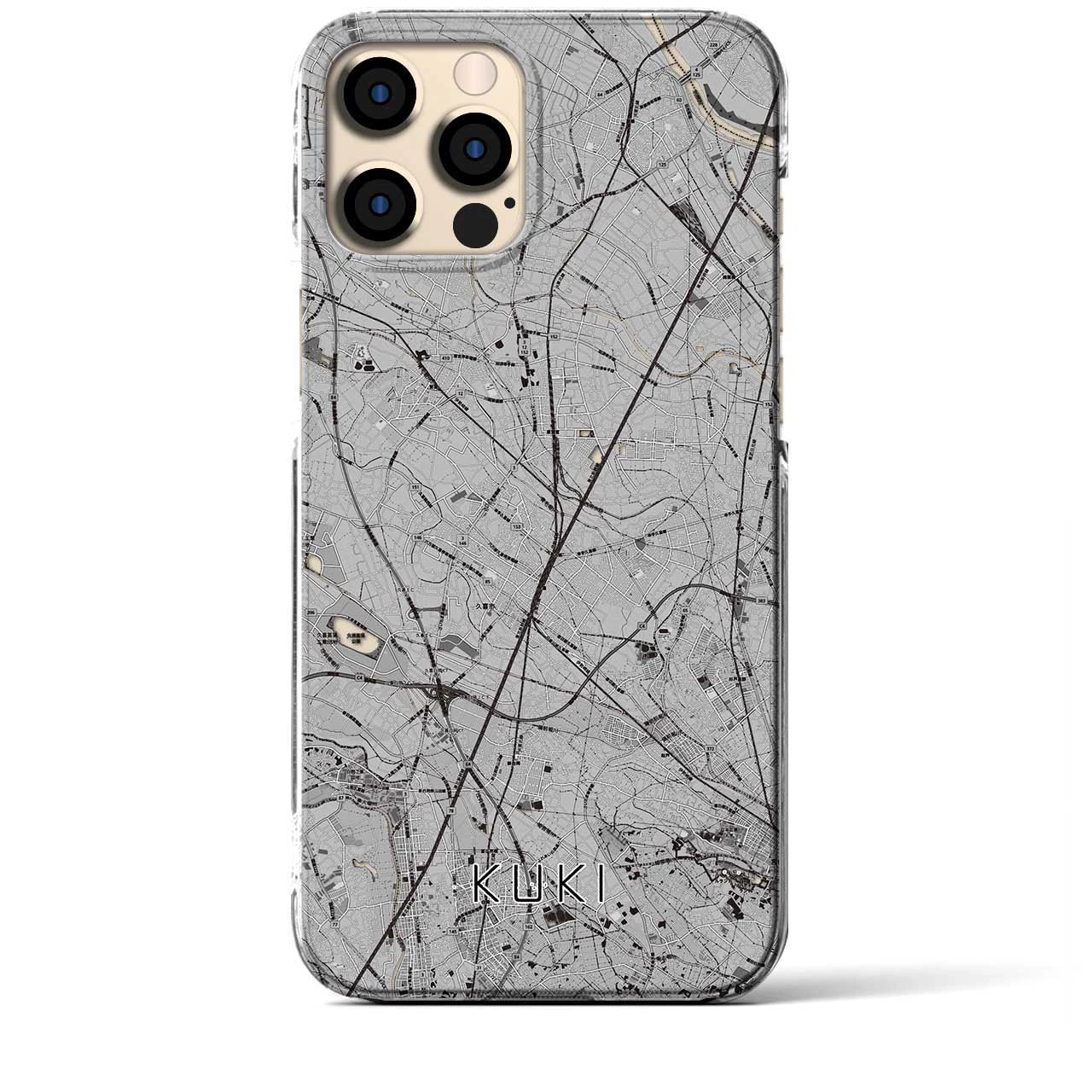 【久喜(埼玉県)】地図柄iPhoneケース(クリアタイプ)