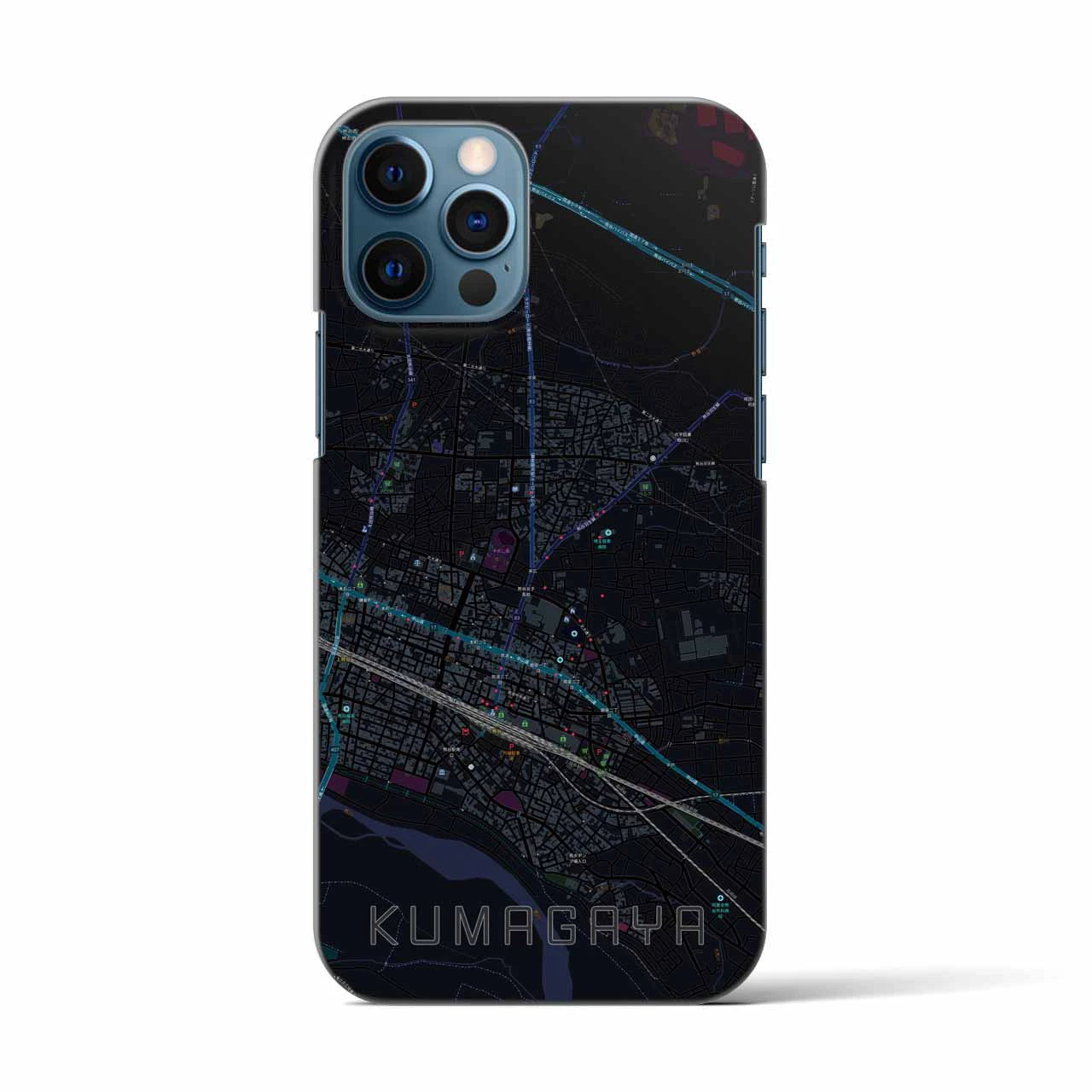 【熊谷(埼玉県)】地図柄iPhoneケース(バックカバータイプ)