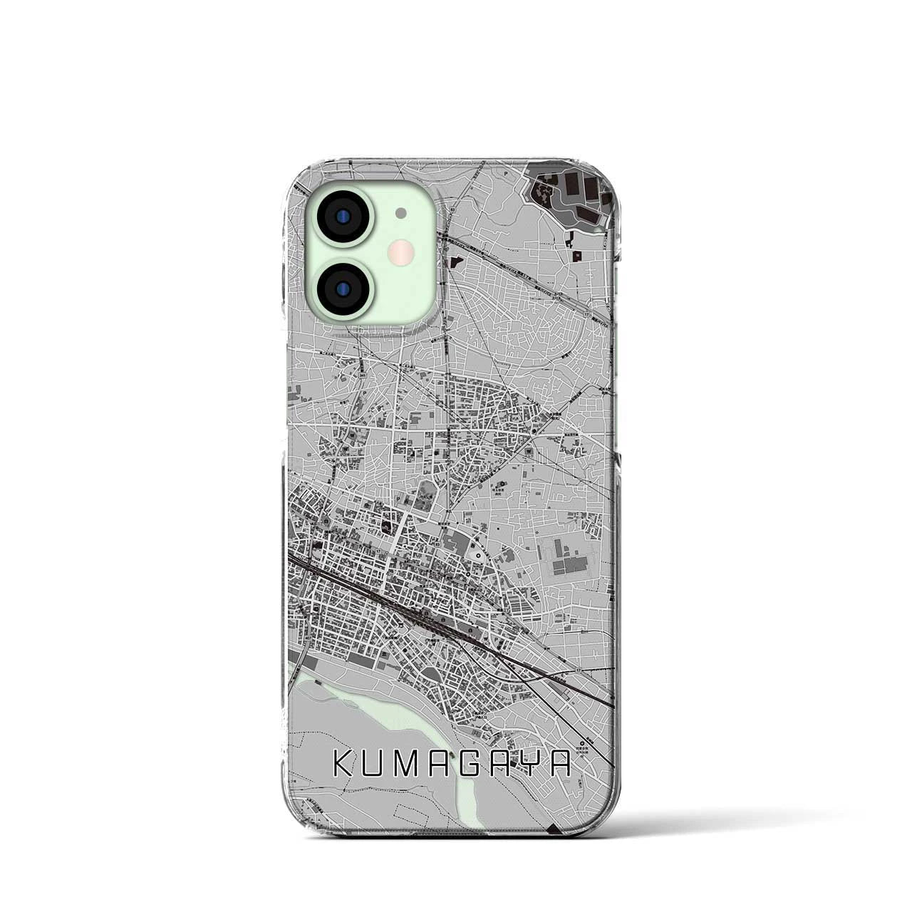 【熊谷(埼玉県)】地図柄iPhoneケース(クリアタイプ)