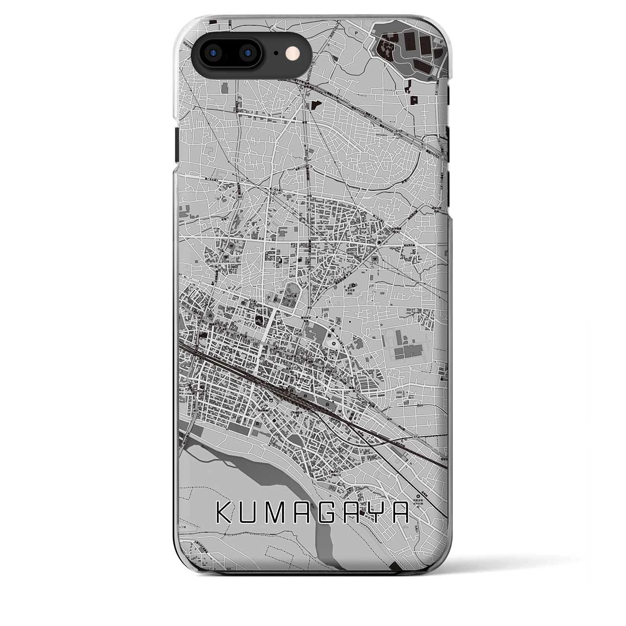 【熊谷(埼玉県)】地図柄iPhoneケース(クリアタイプ)
