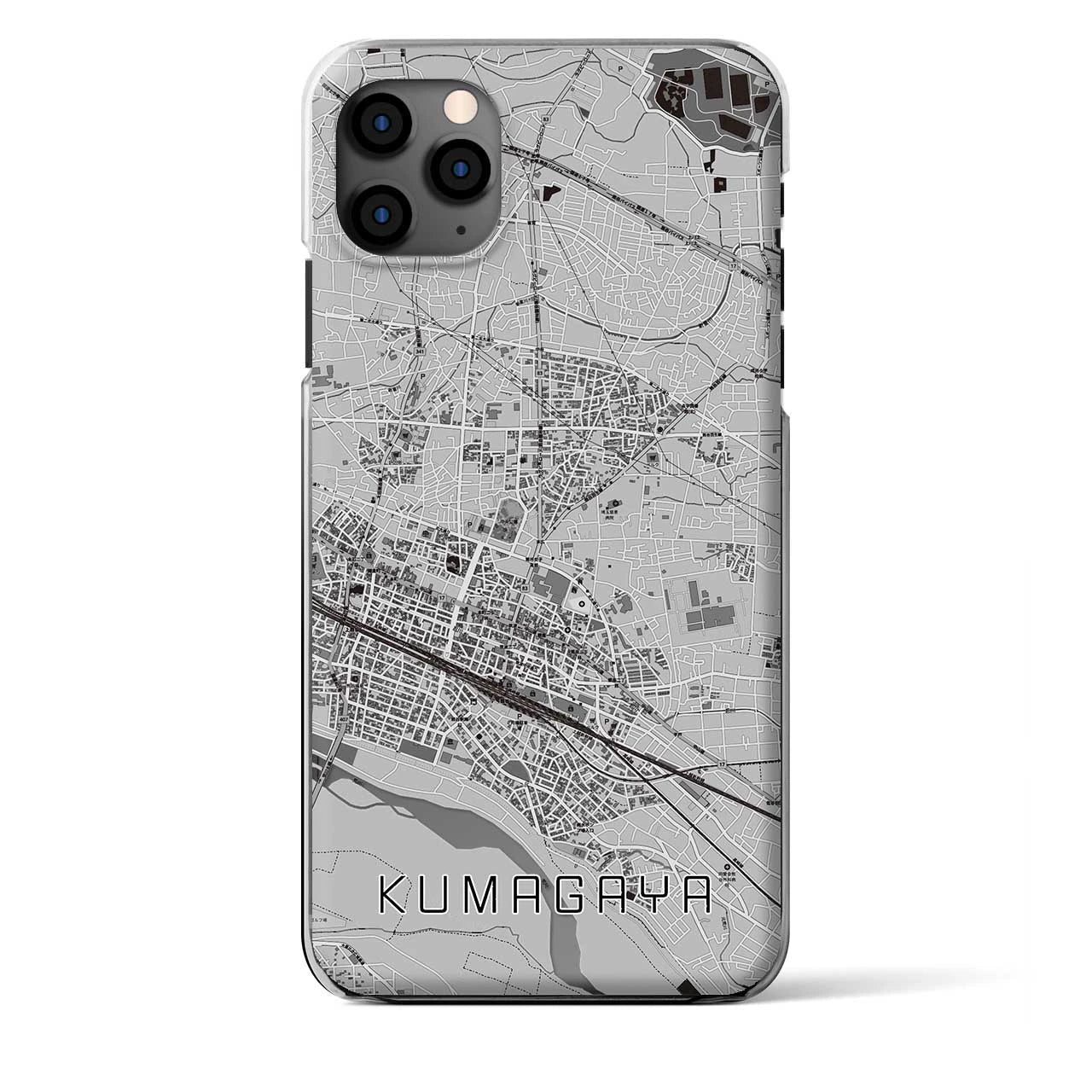 【熊谷(埼玉県)】地図柄iPhoneケース(クリアタイプ)